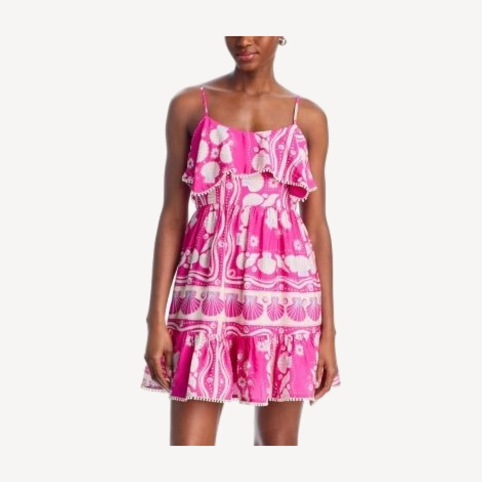 Aqua Ruffle Mini Dress - Exclusive