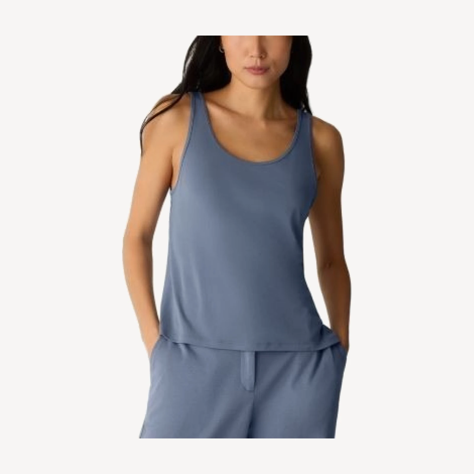 Eileen Fisher Scoop Neck Sleeveless Silk Top