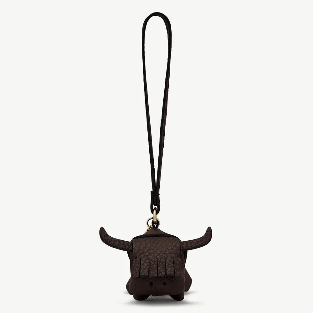 Bag Charm - Highland Cow Dark Chocolate