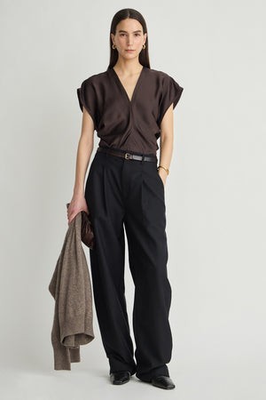 Monde Drape Bias Top
