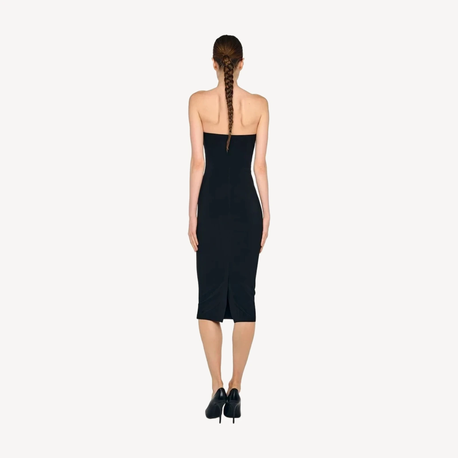 STRAPLESS DRESS TO KNEE