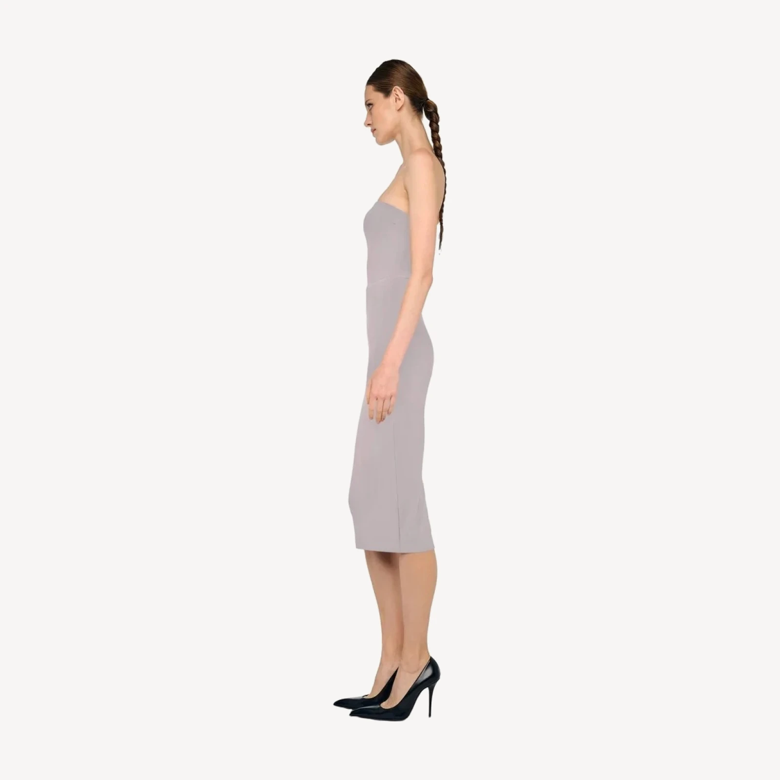 STRAPLESS DRESS TO KNEE