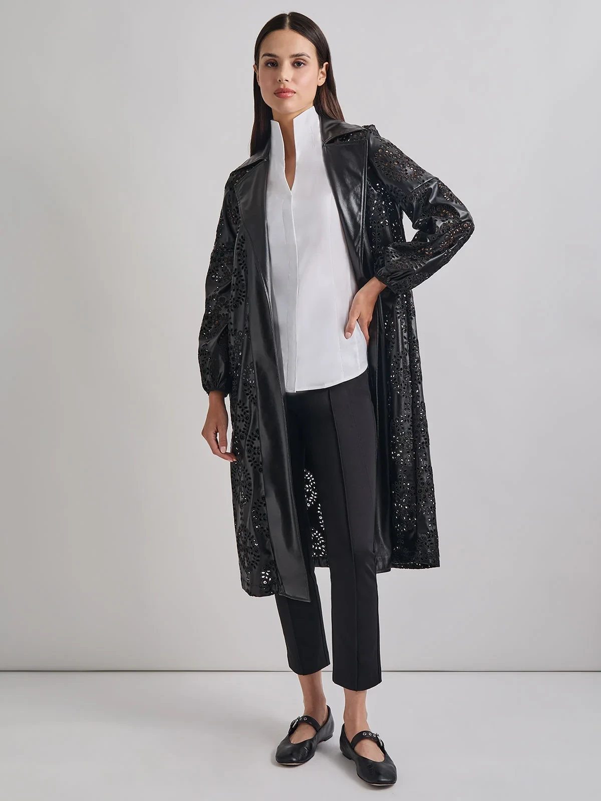 Heritage Fit Open Front Vegan Leather Jacket, photo 2
