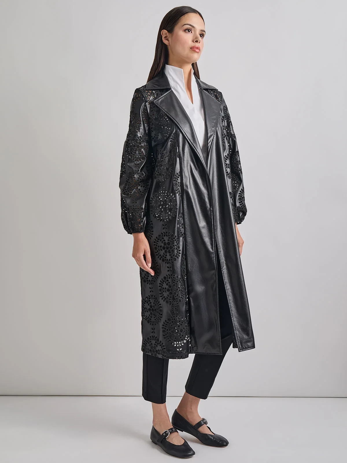 Heritage Fit Open Front Vegan Leather Jacket, photo 3