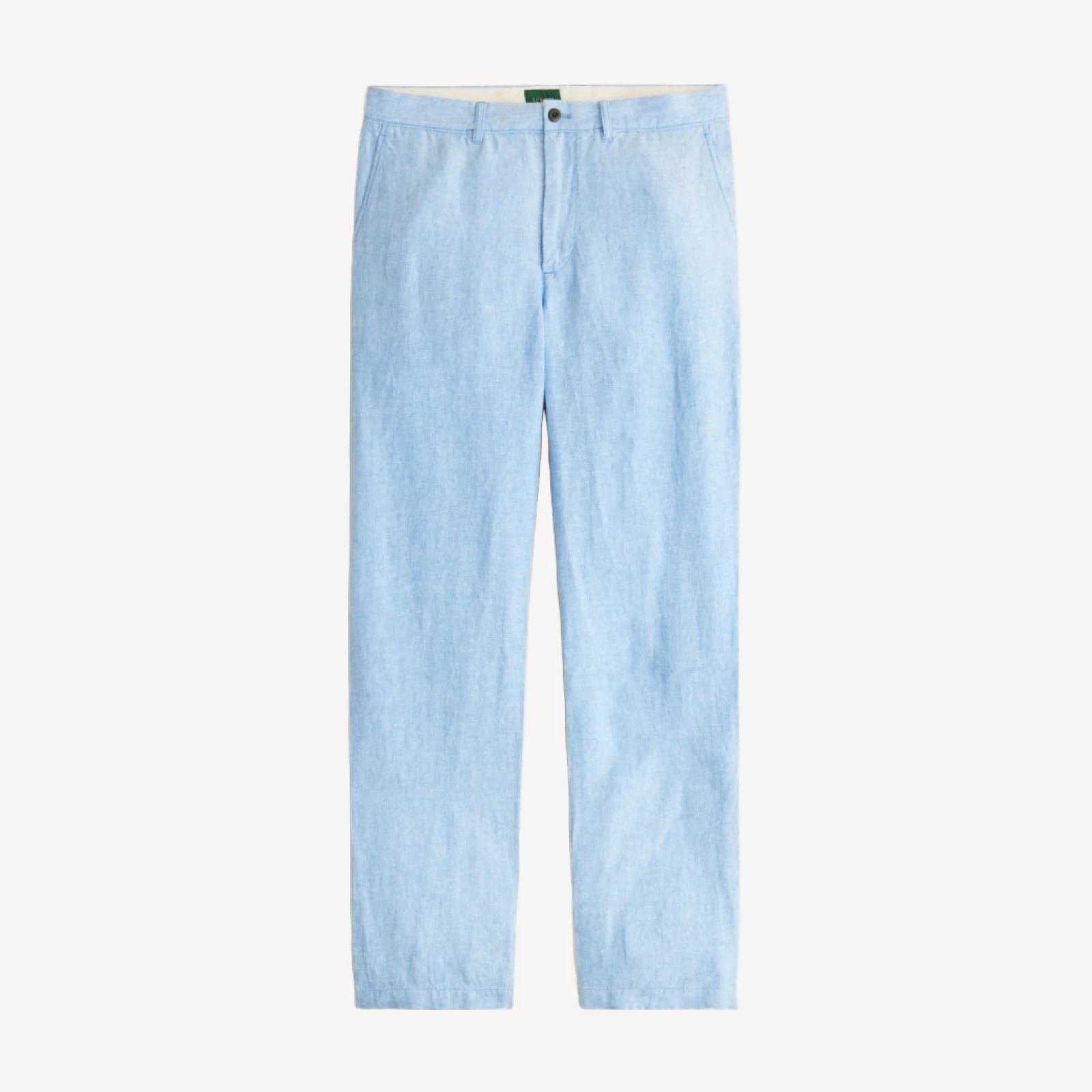 Classic-fit linen trouser