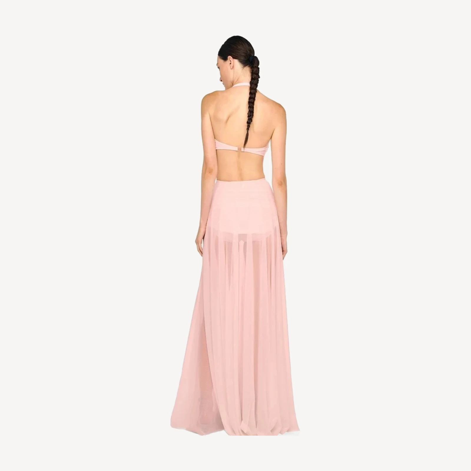 FLARED SKIRT TO FLOOR WITH PANTY
