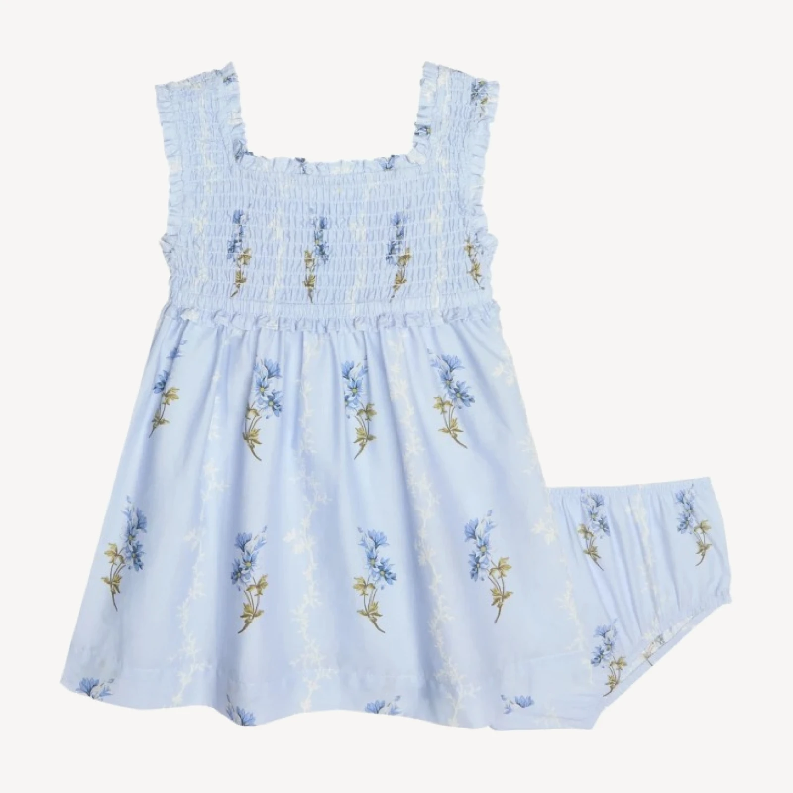 The Baby Nora Nap Dress - Bluebell Waltz