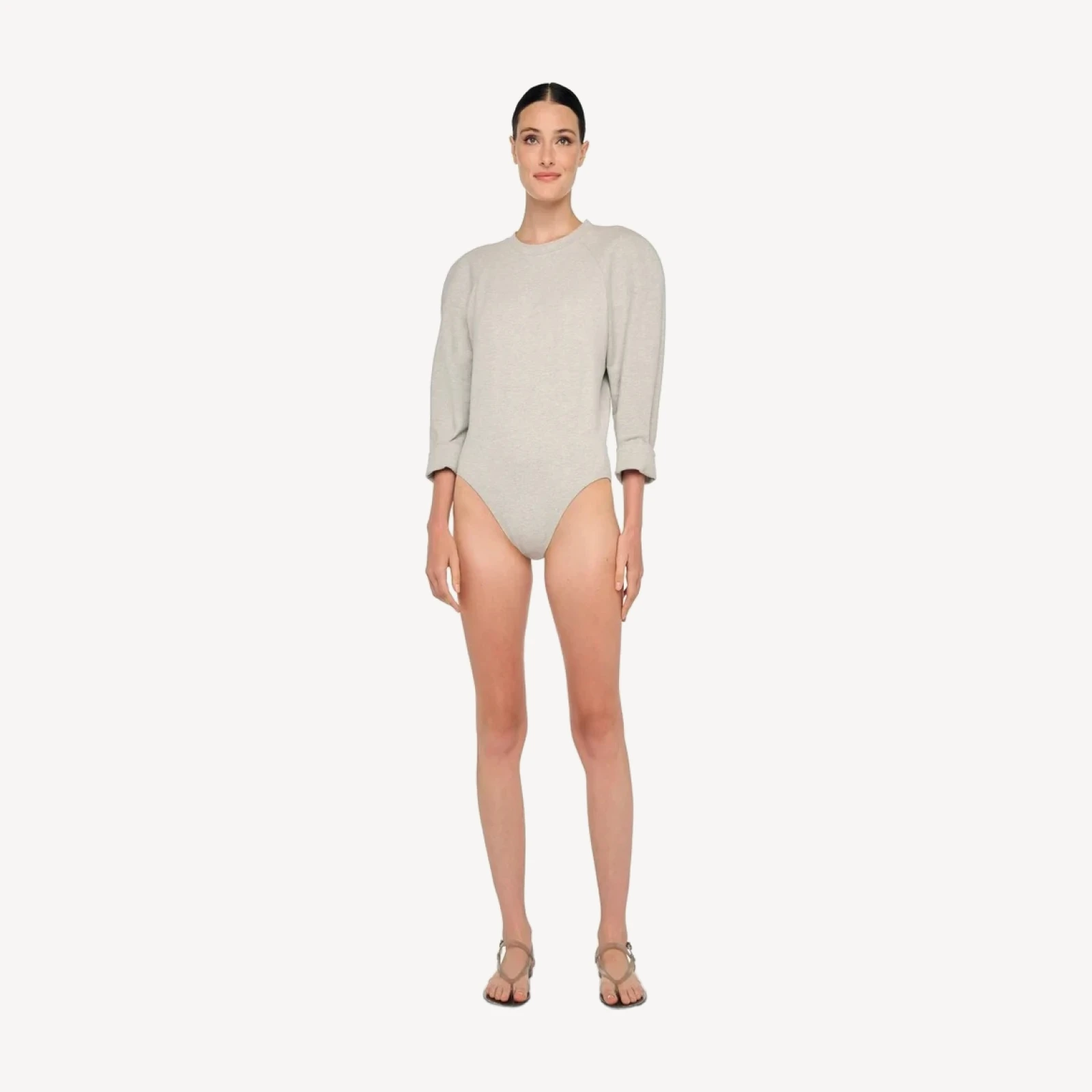 BOMBER 1980S ZIP FRONT BODYSUIT