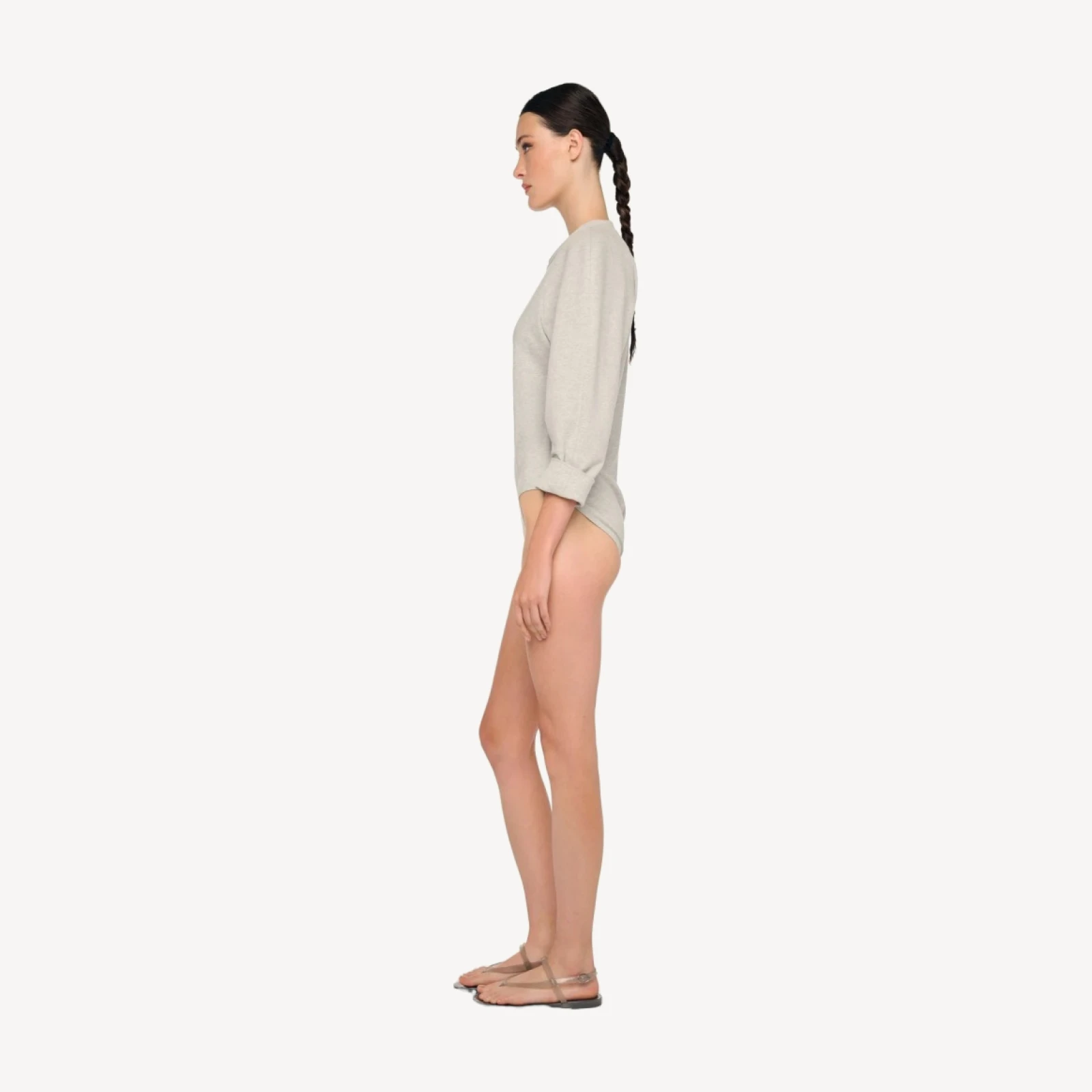 BOMBER 1980S ZIP FRONT BODYSUIT