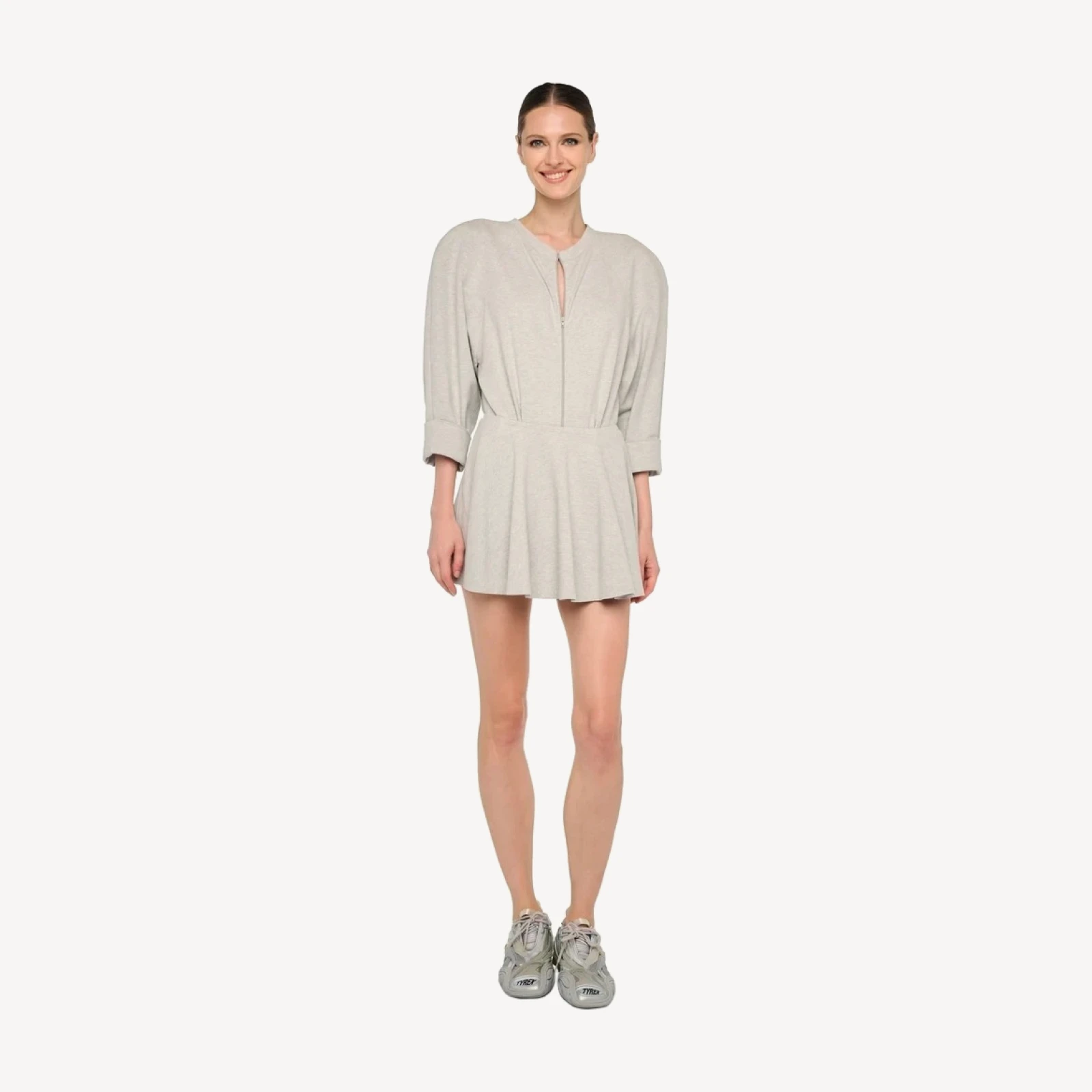 BOMBER 1980S ZIP FRONT BODYSUIT