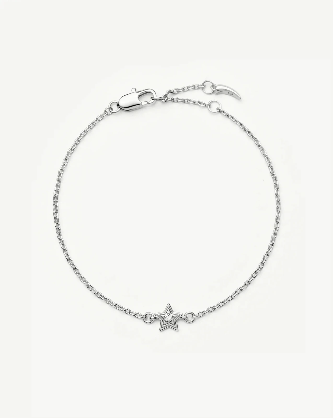 Ridge Star Chain Bracelet | Silver Plated/Cubic Zirconia