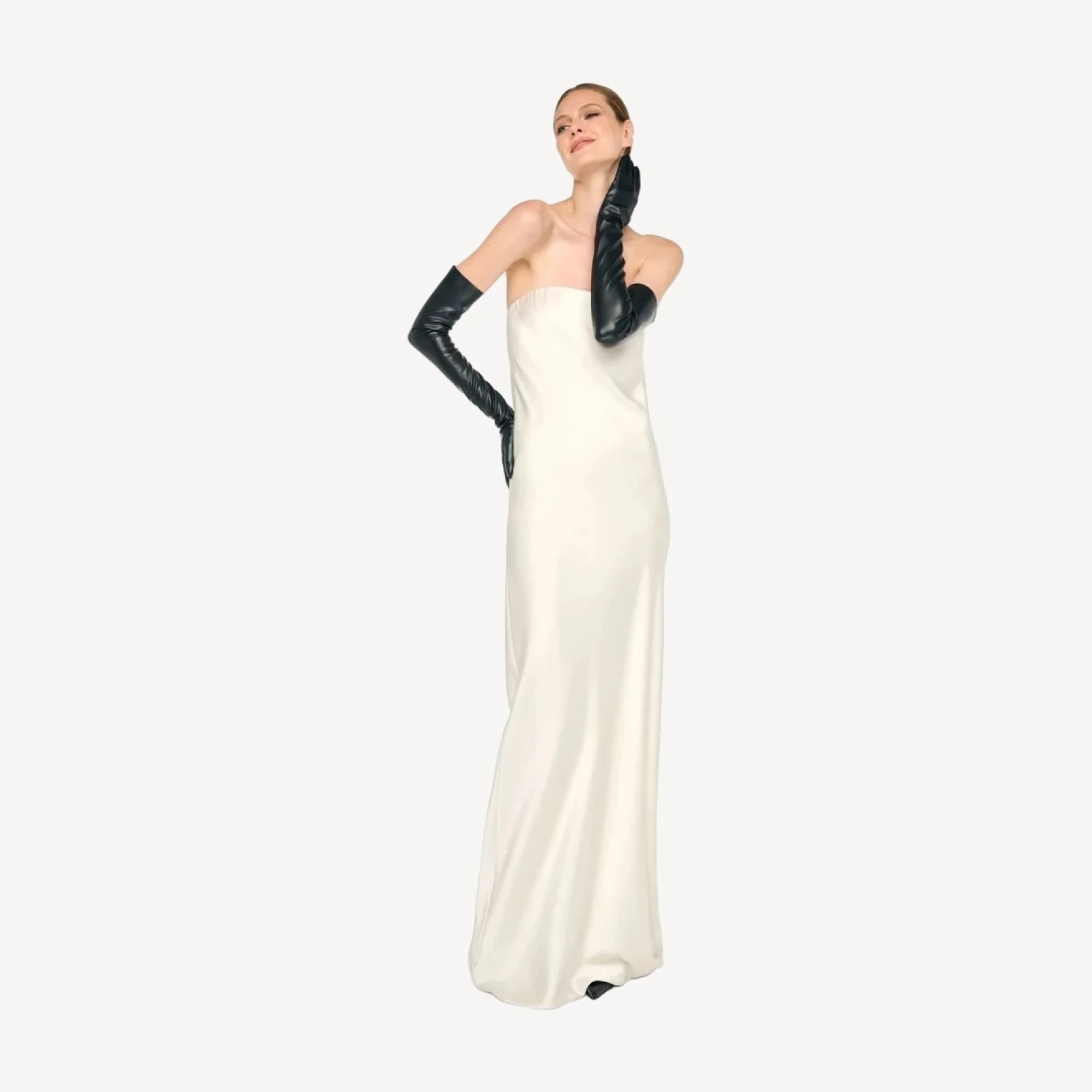 BIAS STRAPLESS GOWN
