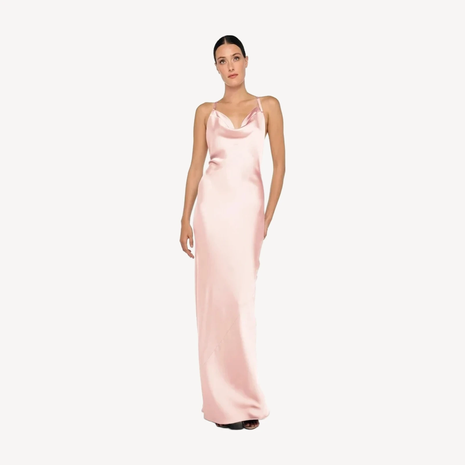 CROSS BACK BIAS GOWN