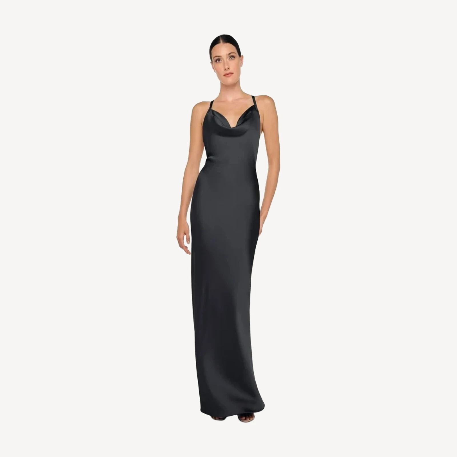 CROSS BACK BIAS GOWN