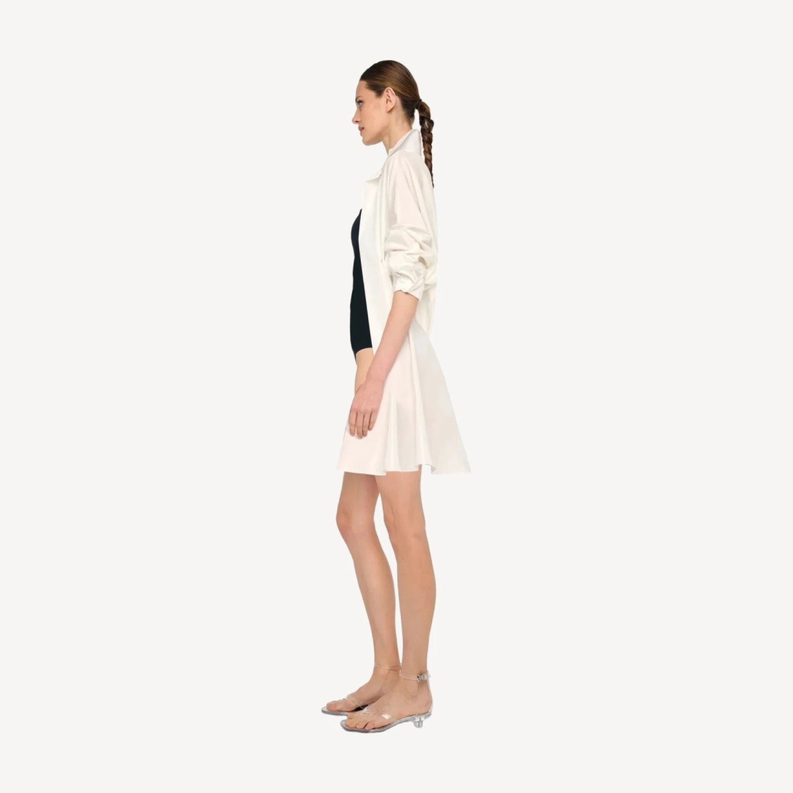 SUPER OVERSIZED NK SHIRT DRESS OPEN