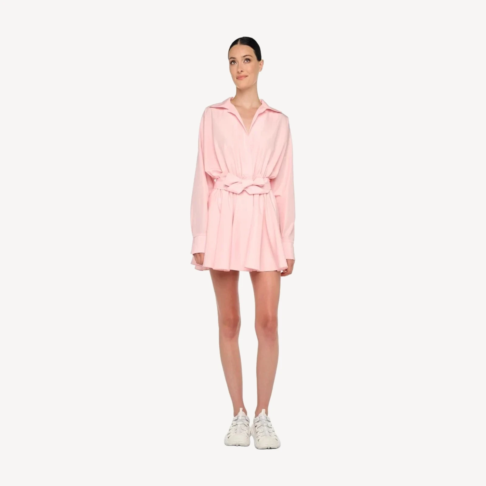OVERSIZED NK FLARED MINI DRESS
