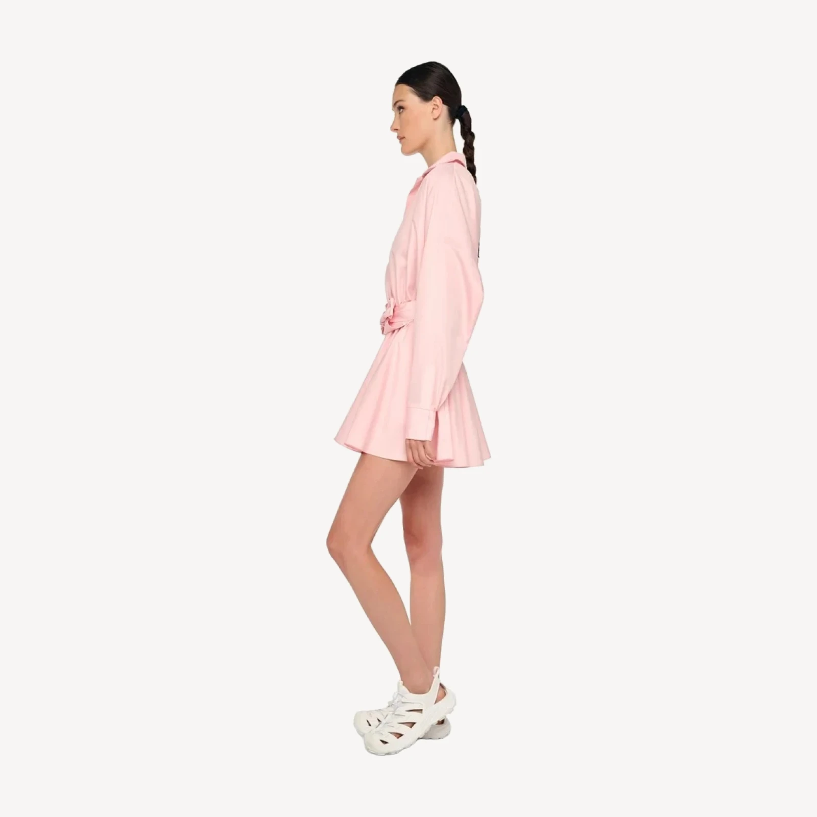 OVERSIZED NK FLARED MINI DRESS