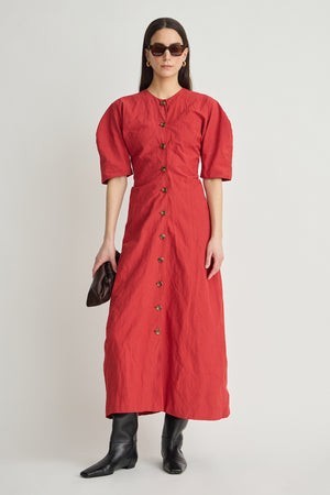 Noor Button Front Maxi