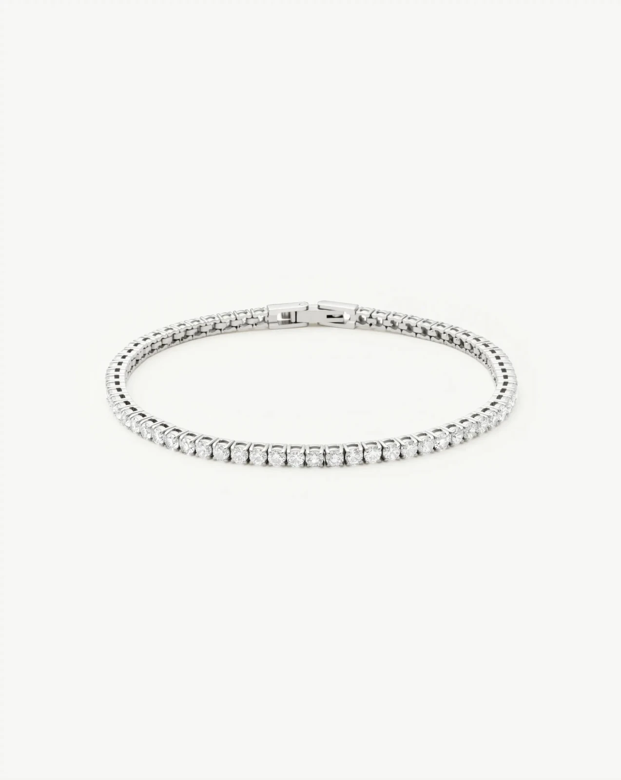 Tennis Everyday Bracelet | Platinum Plated/Cubic Zirconia