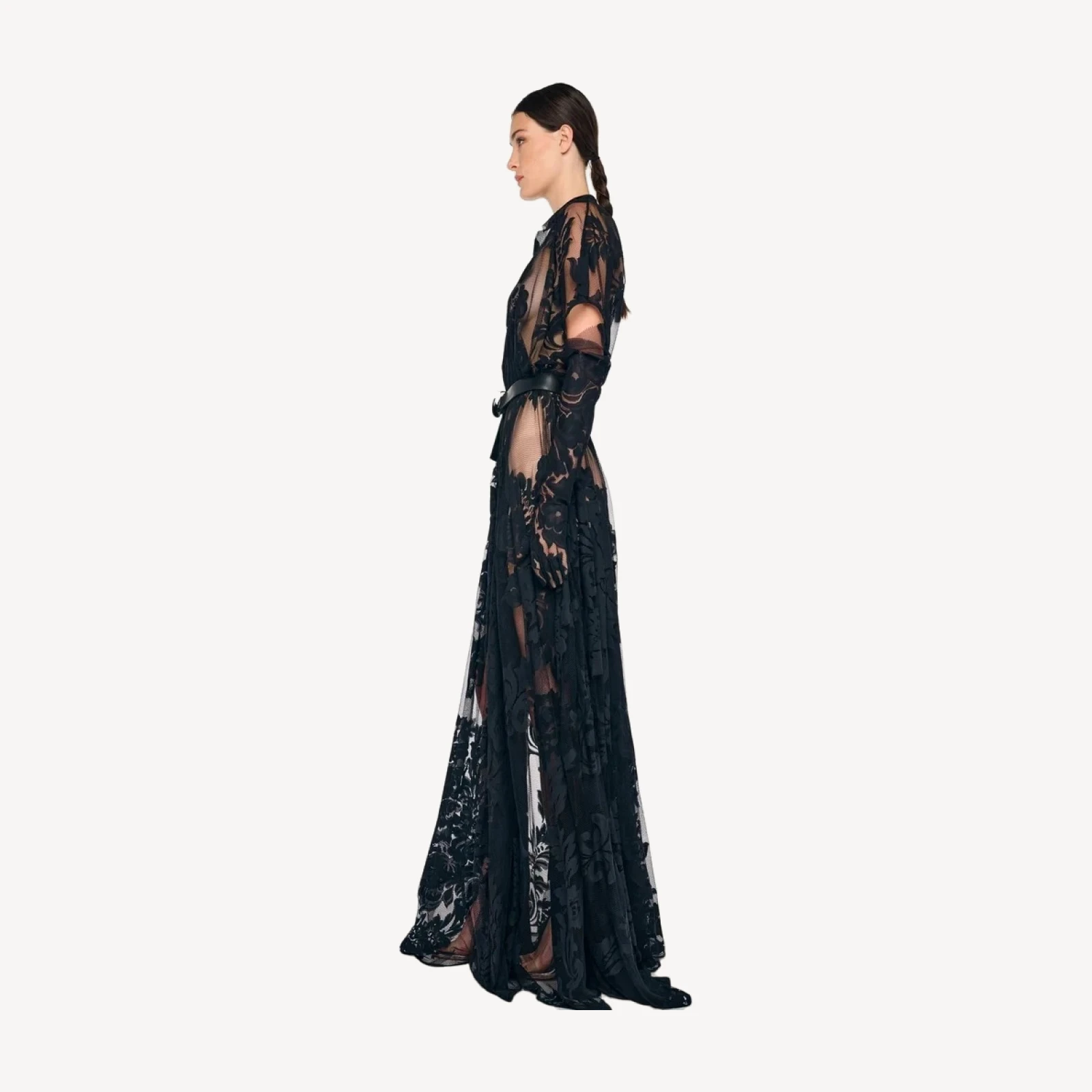SUPER OS BF NK SHIRT FLARED GOWN