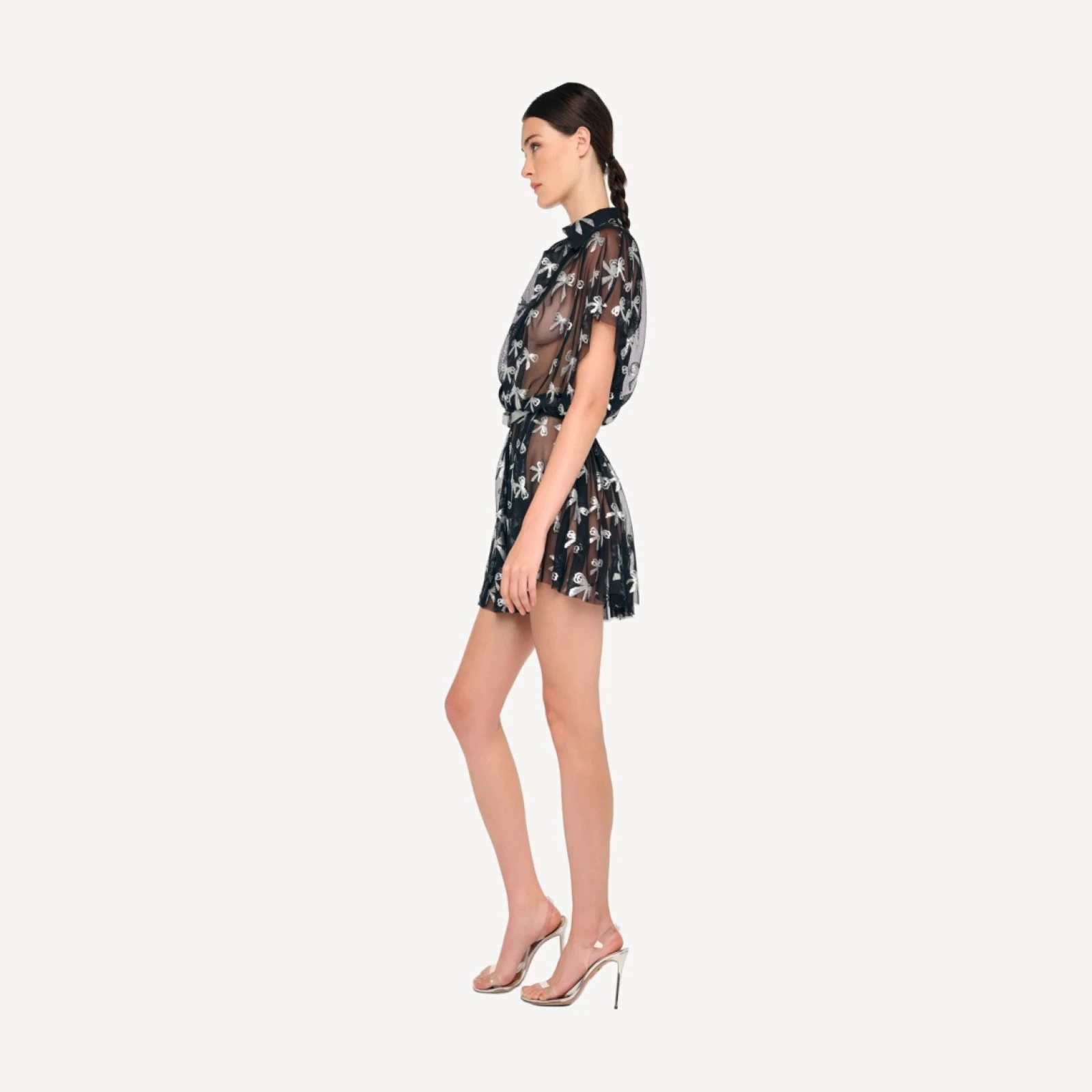 OVERSIZED NK FLARED MINI DRESS