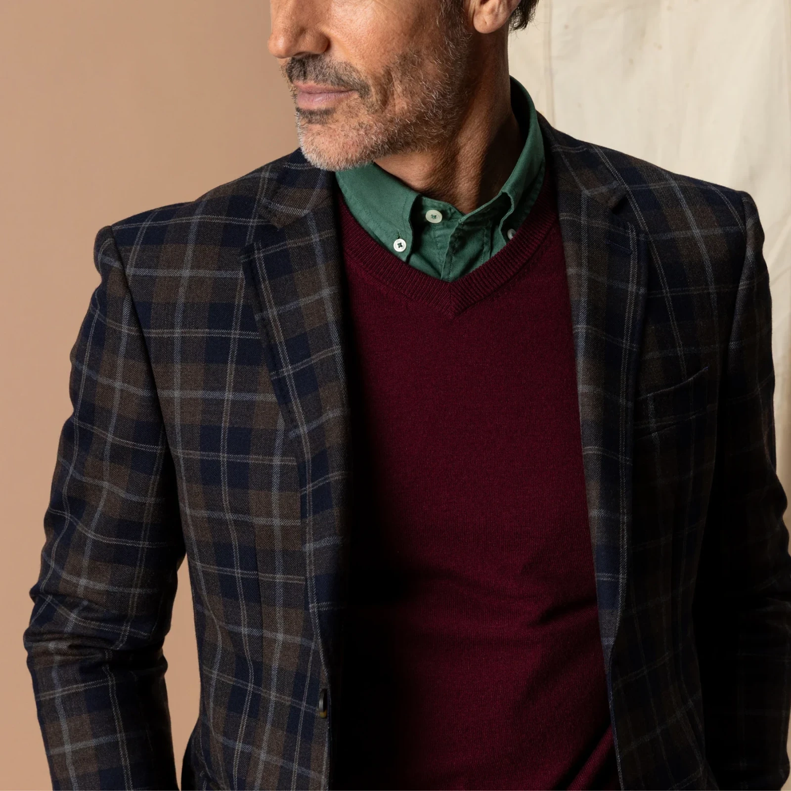 Sutherland Plaid Sport Coat - Coming Soon - Deep Navy, photo 2