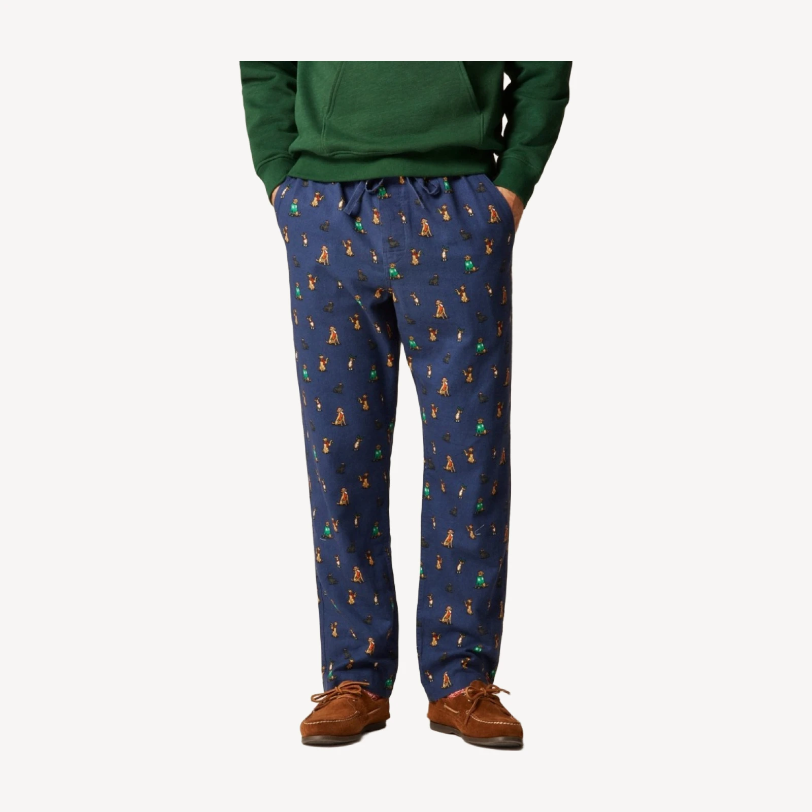 Flannel pajama pant in print
