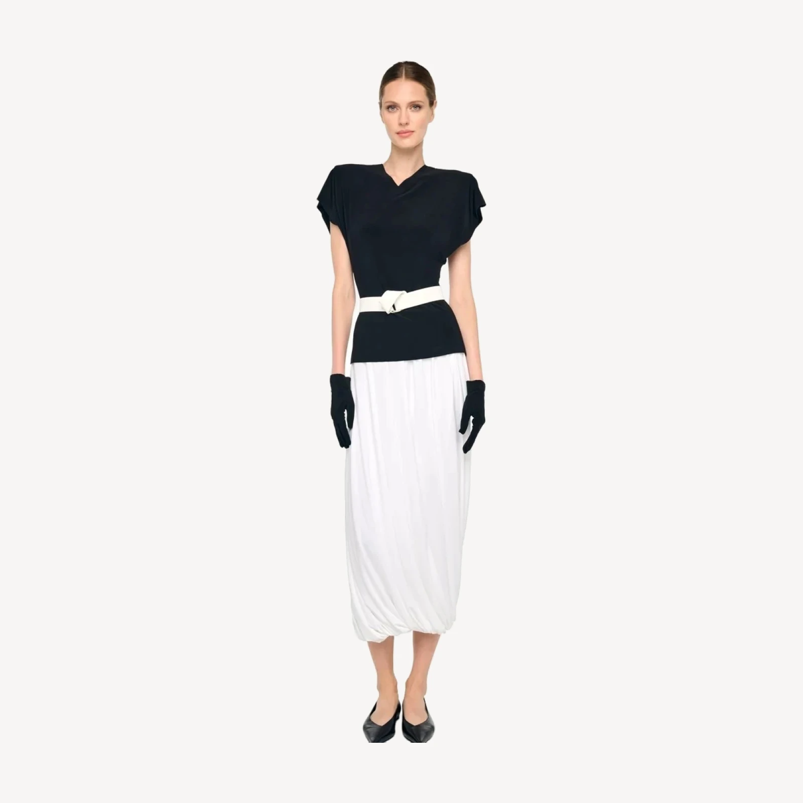 TWIST MIDCALF SKIRT