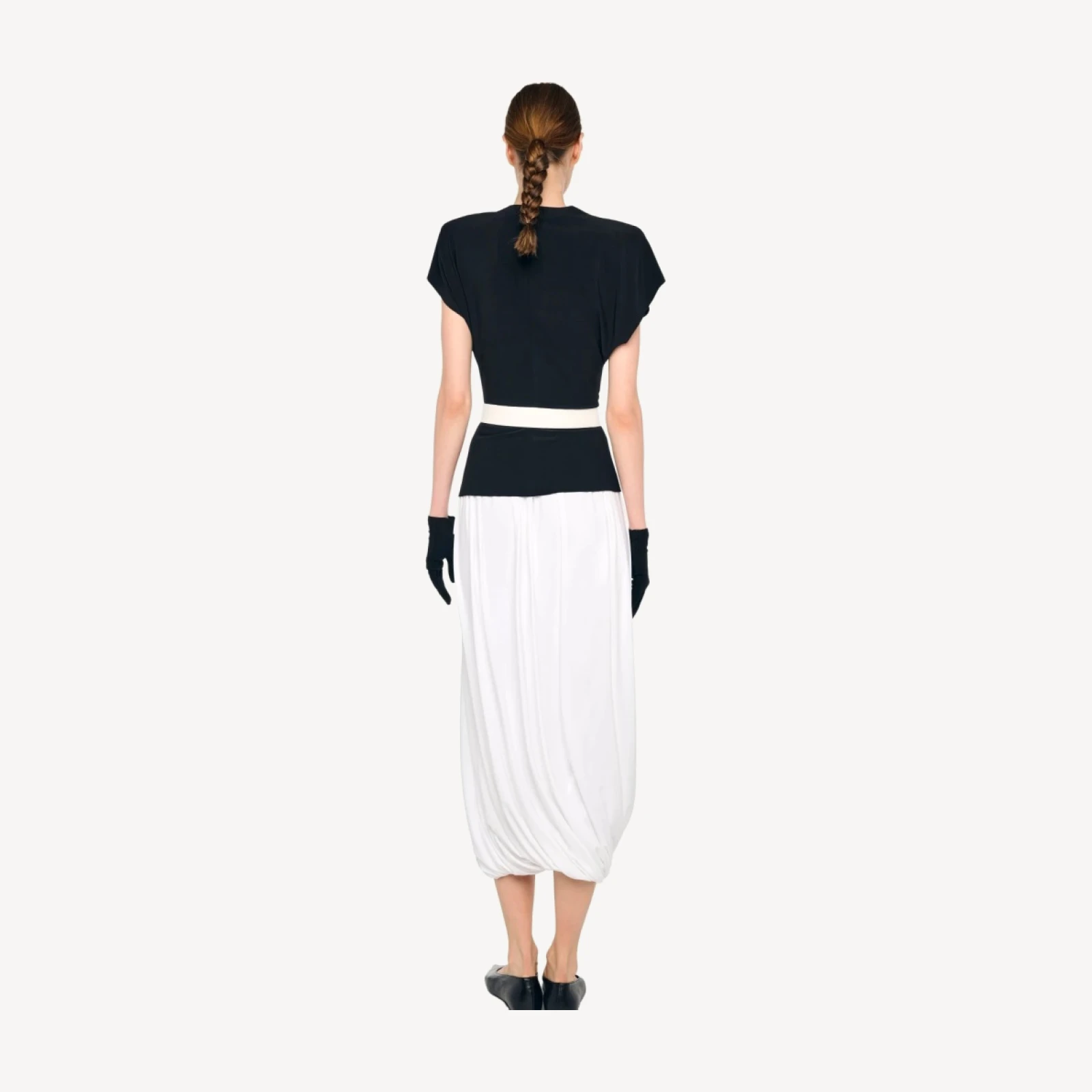 TWIST MIDCALF SKIRT