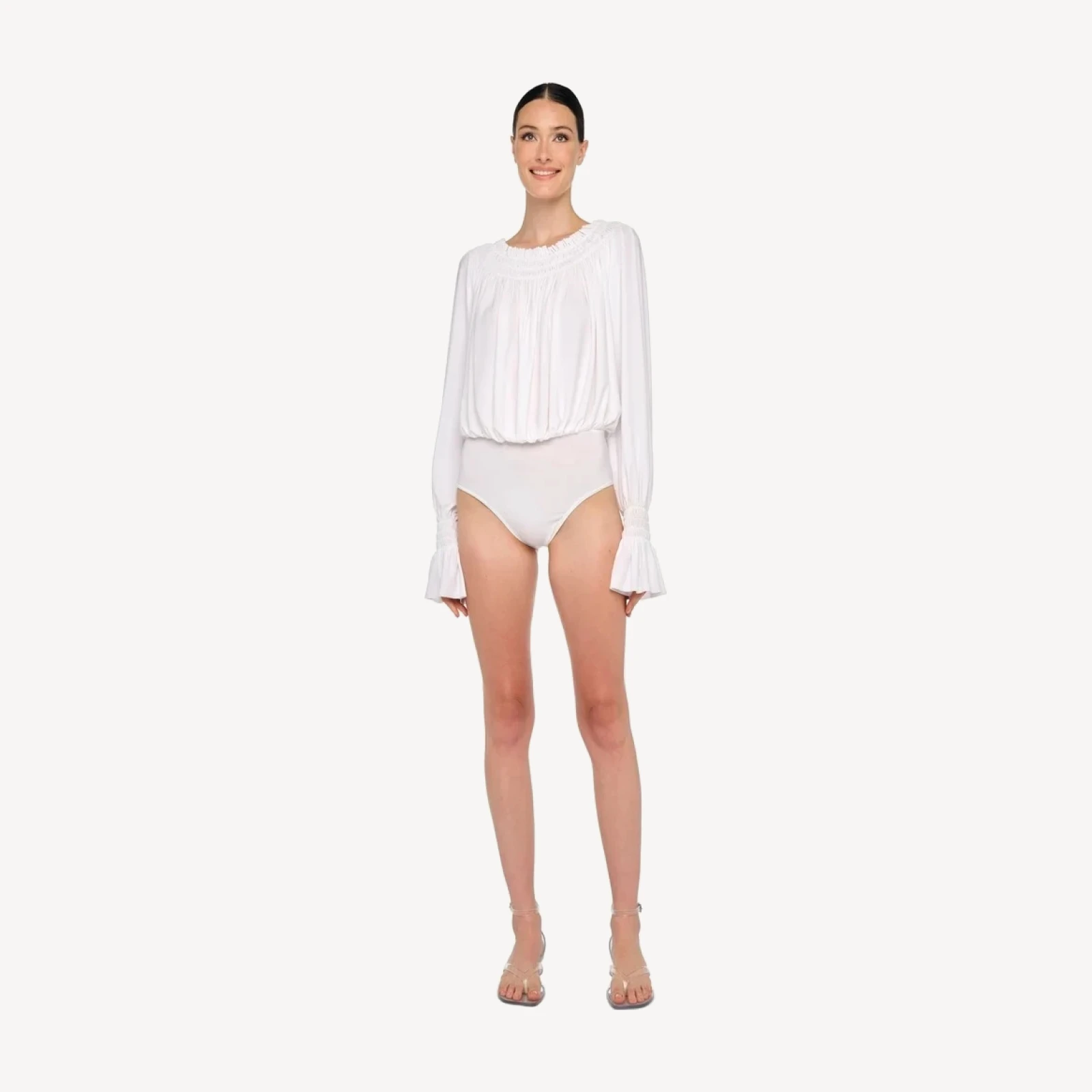 LONG SLEEVE PEASANT BODYSUIT