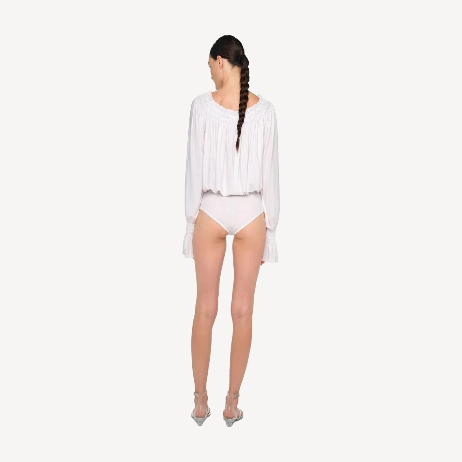 LONG SLEEVE PEASANT BODYSUIT