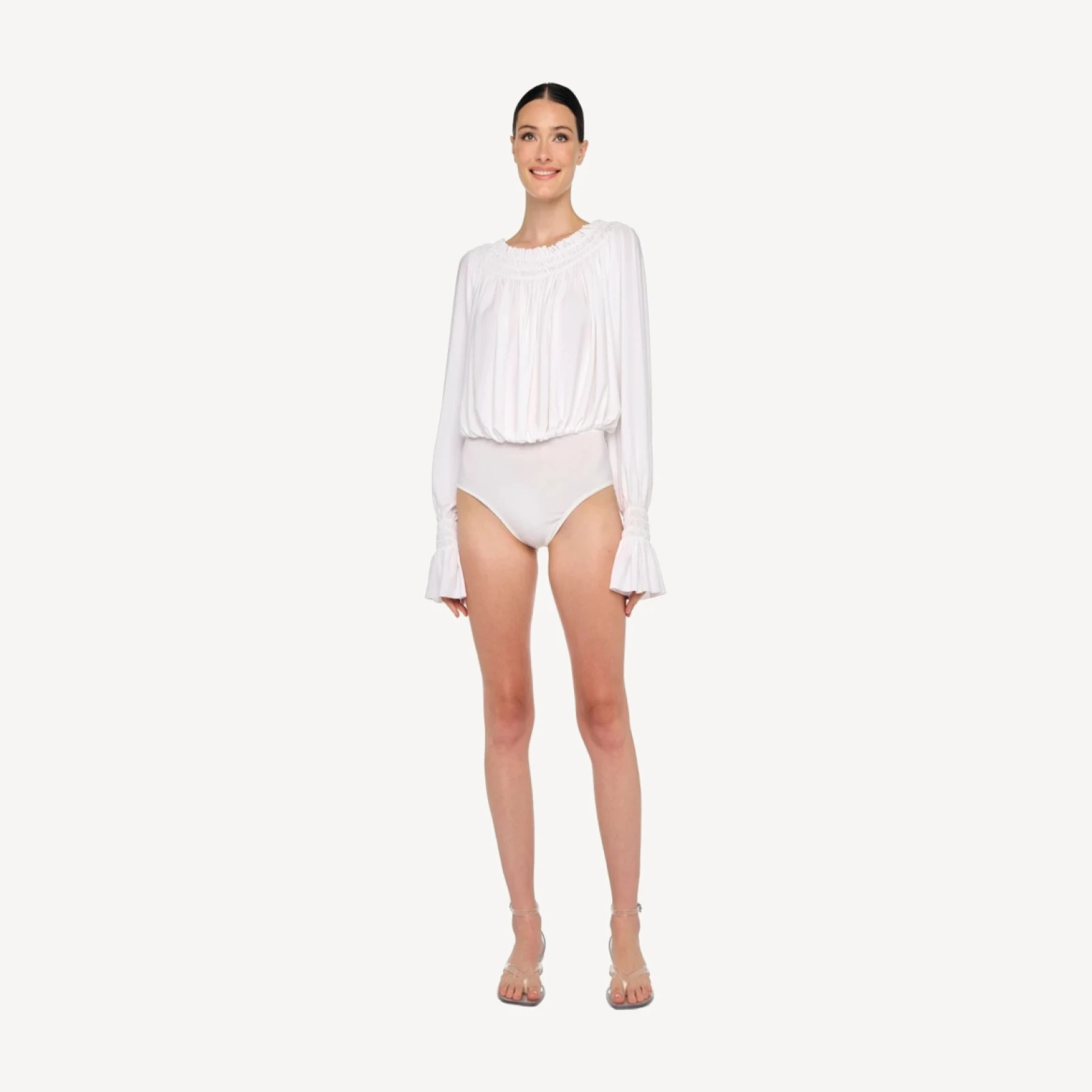 LONG SLEEVE PEASANT BODYSUIT
