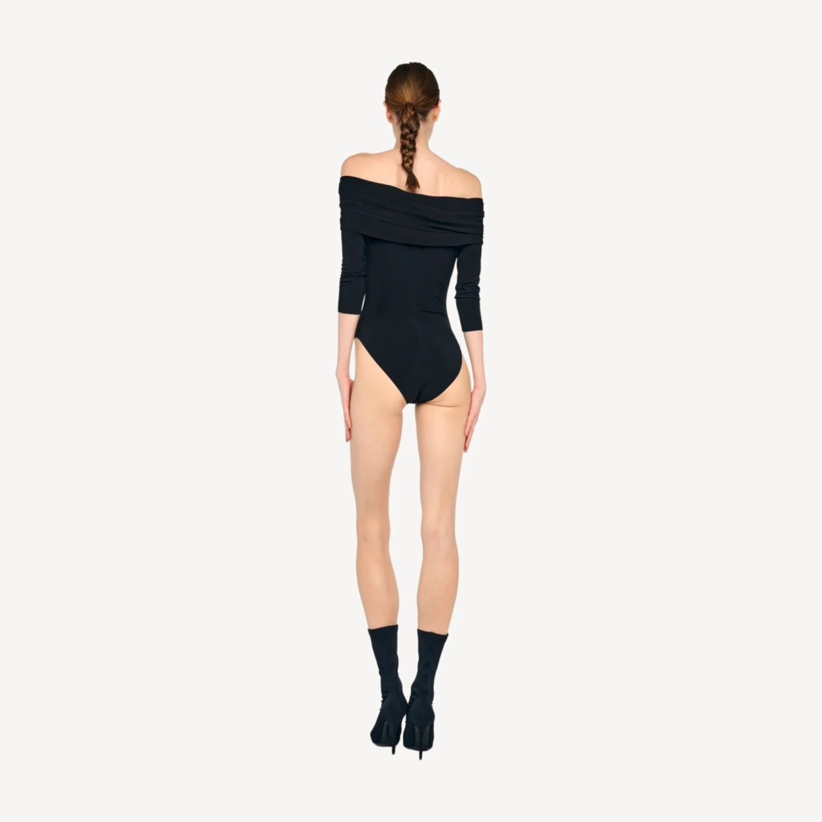 3/4 SLEEVE COWL BODYSUIT