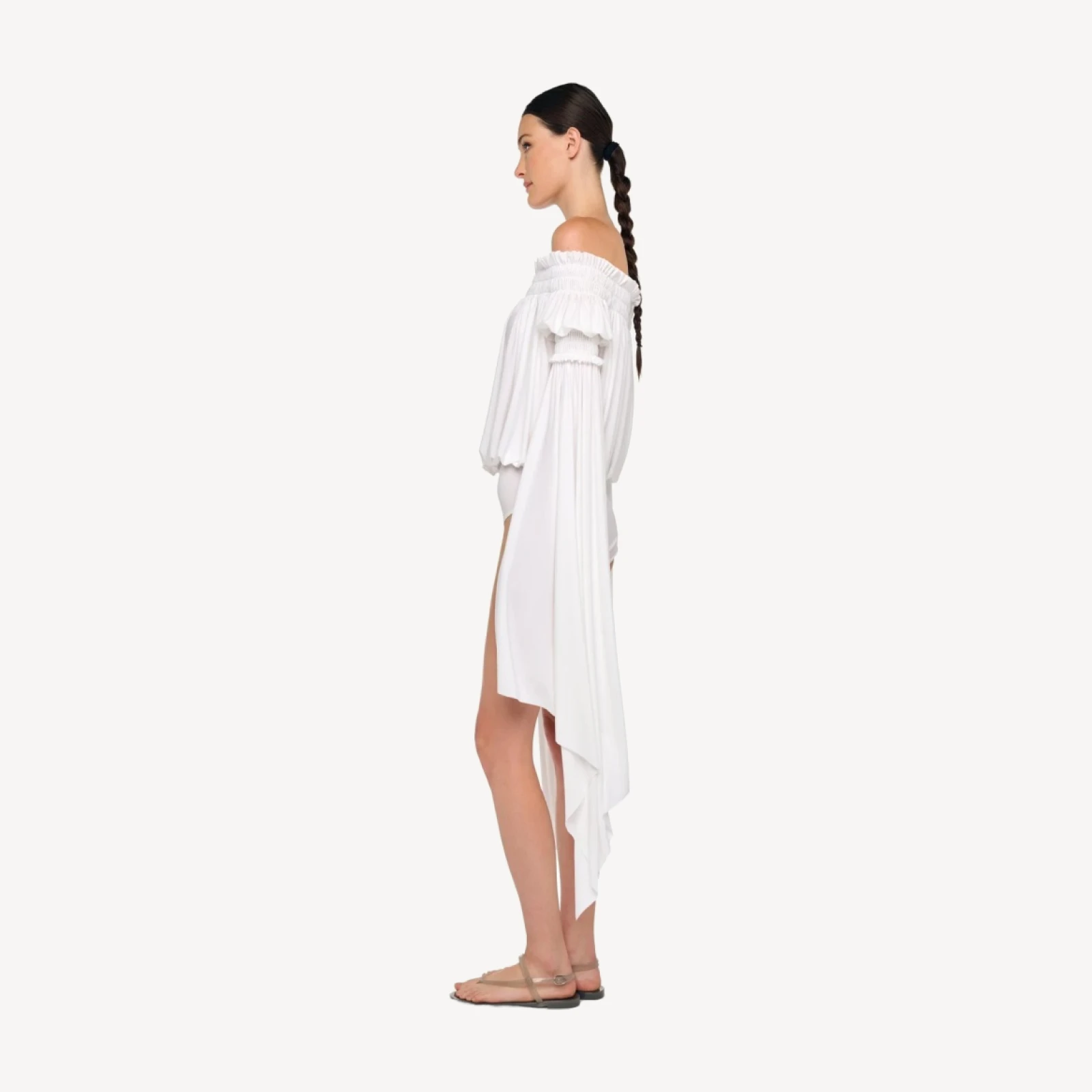 HANDKERCHIEF SLEEVE PEASANT BODYSUIT