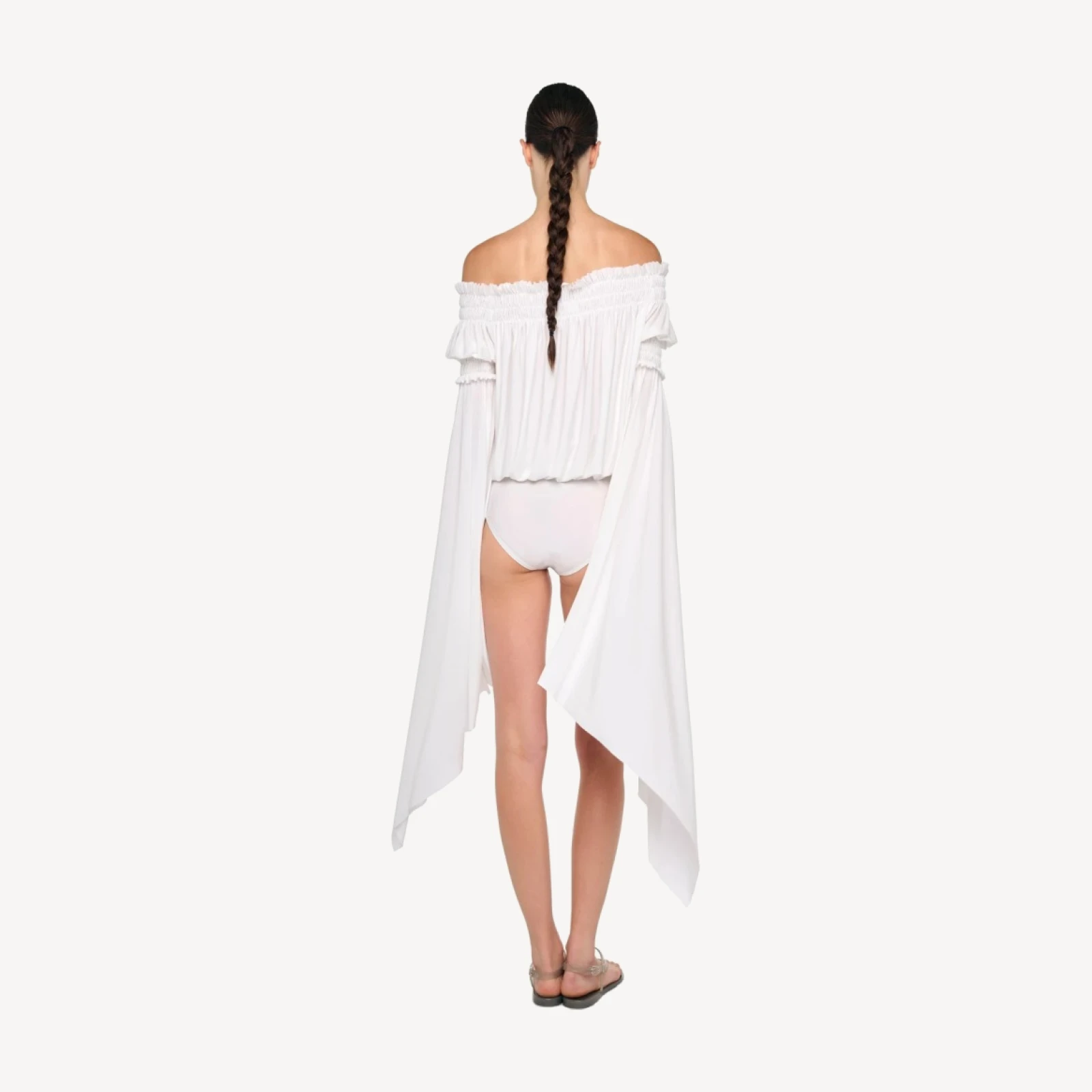 HANDKERCHIEF SLEEVE PEASANT BODYSUIT