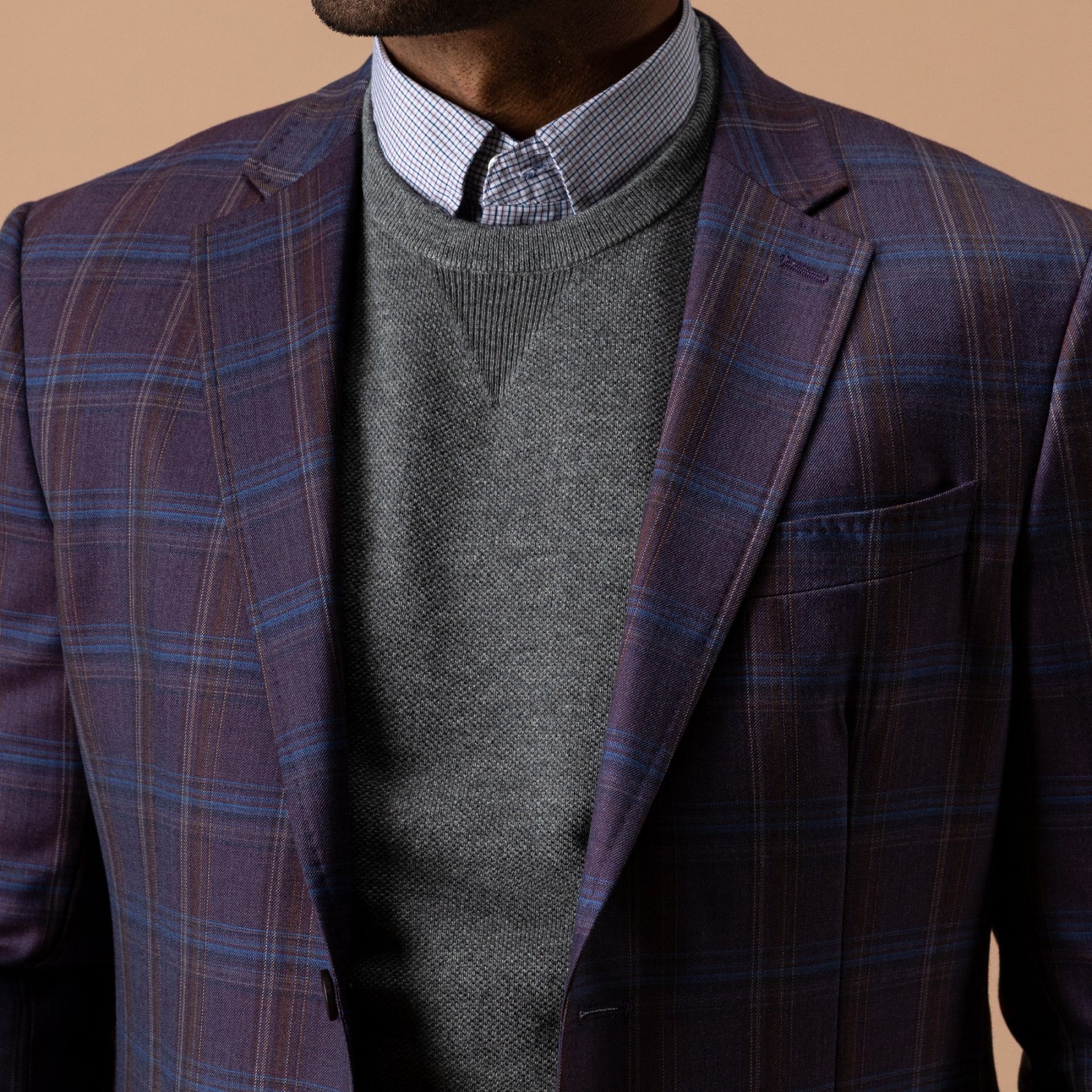 Rothwell Plaid Sport Coat - Coming Soon - Huckleberry, photo 2