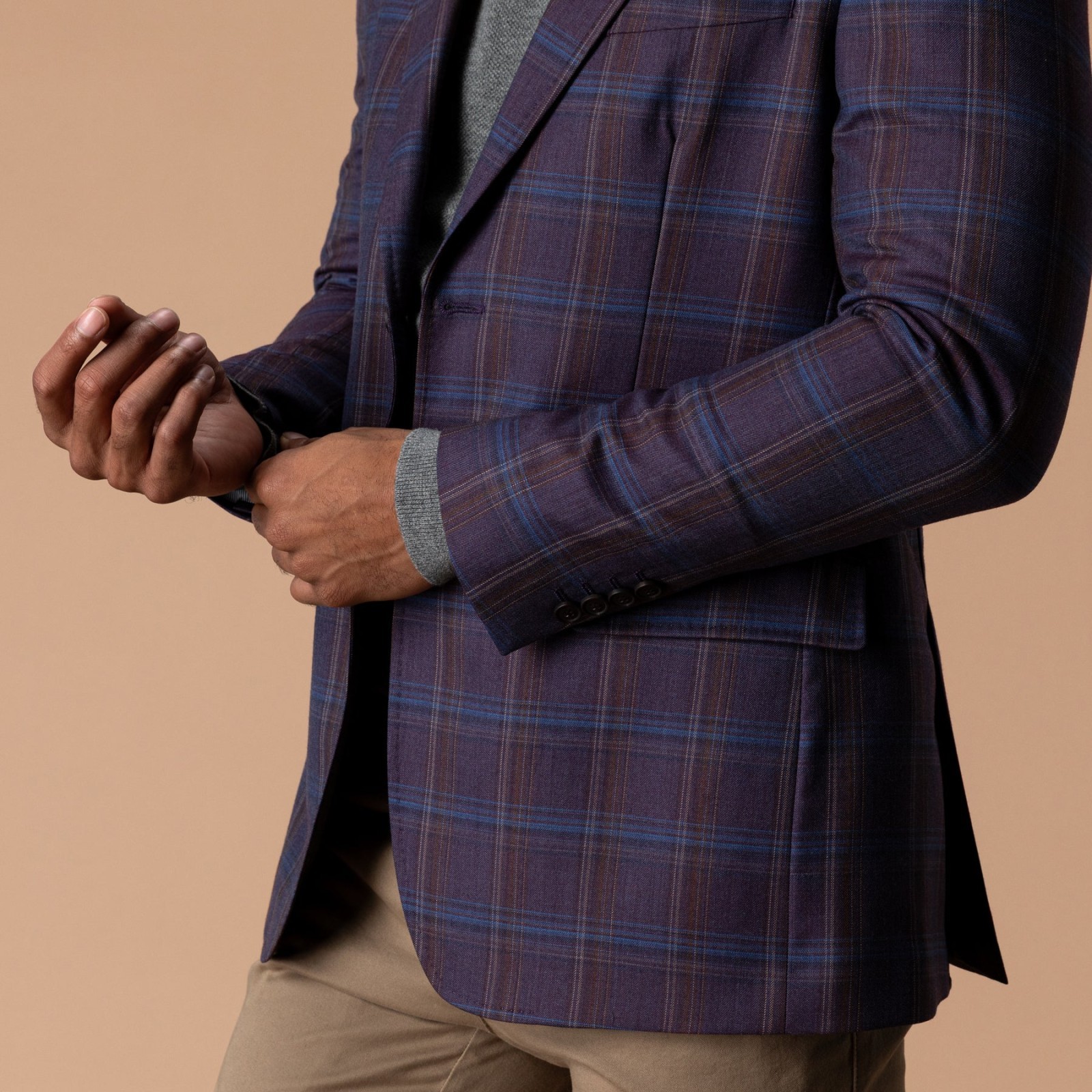 Rothwell Plaid Sport Coat - Coming Soon - Huckleberry, photo 3