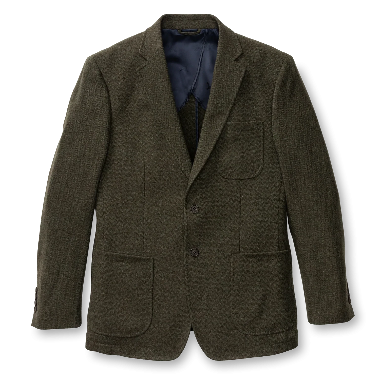 Percy Wool Herringbone Sport Coat - Coming Soon - Dark Olive, photo 3