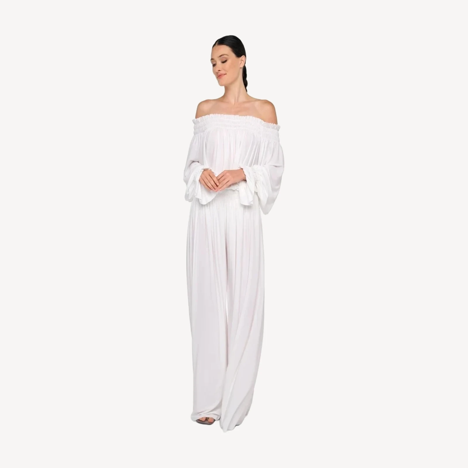 WIDE LEG PEASANT PANT