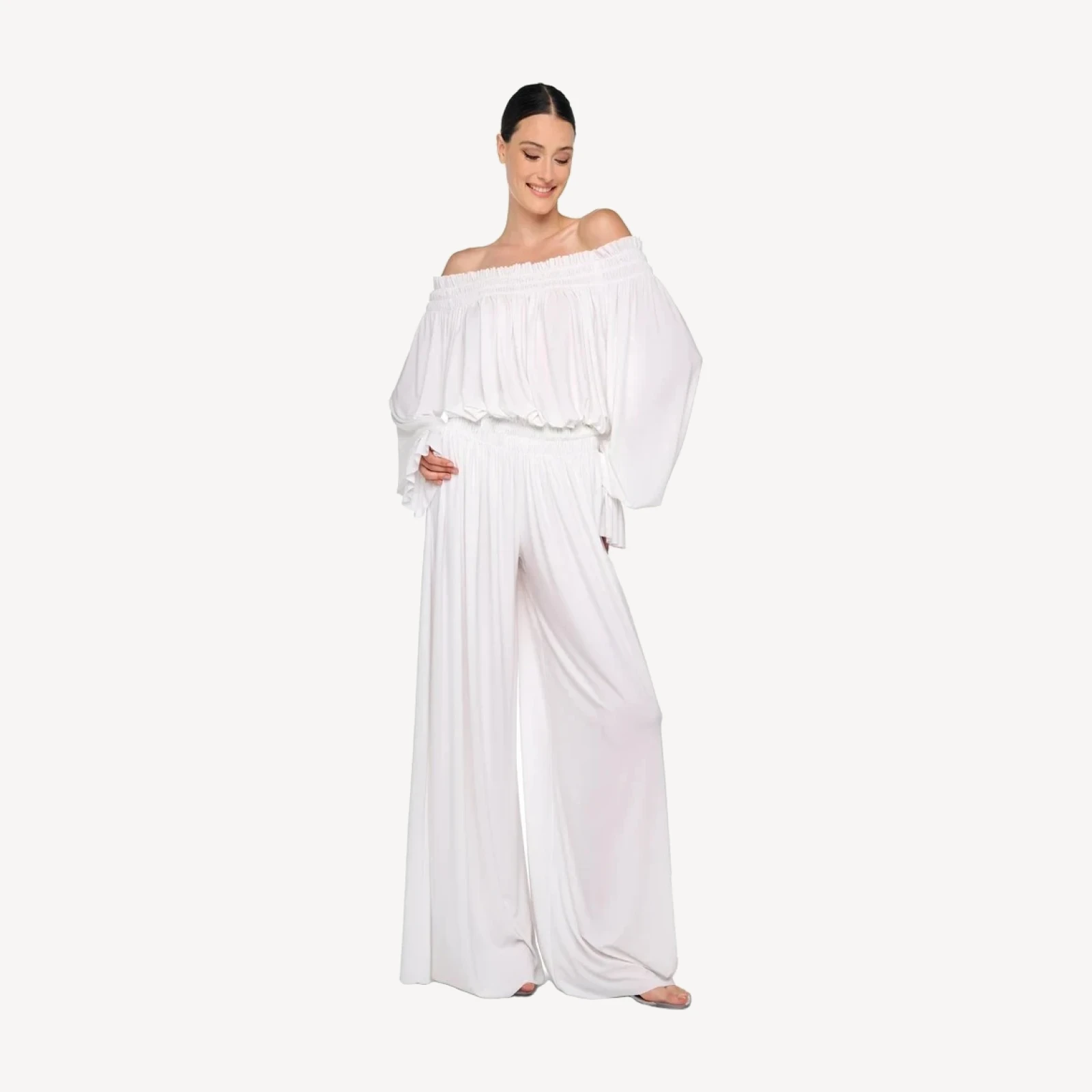 WIDE LEG PEASANT PANT