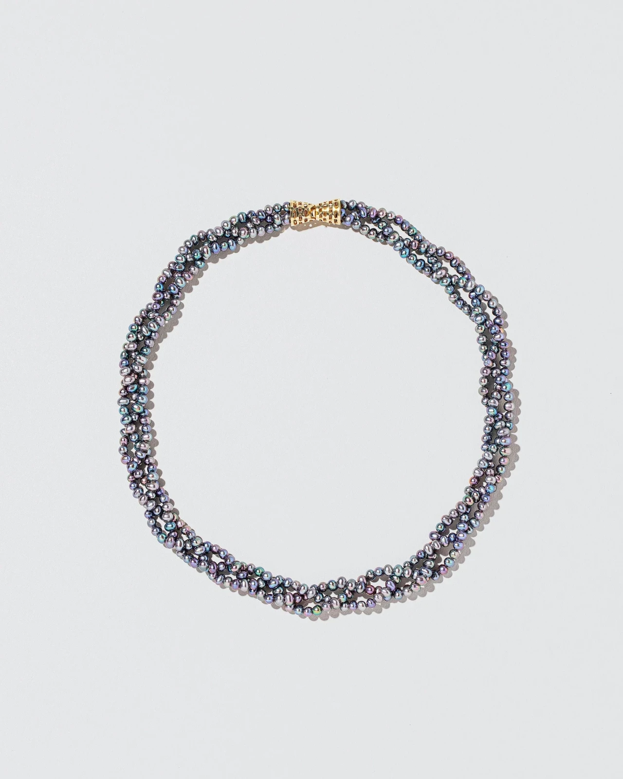Braided Seed Pearl Choker Necklace