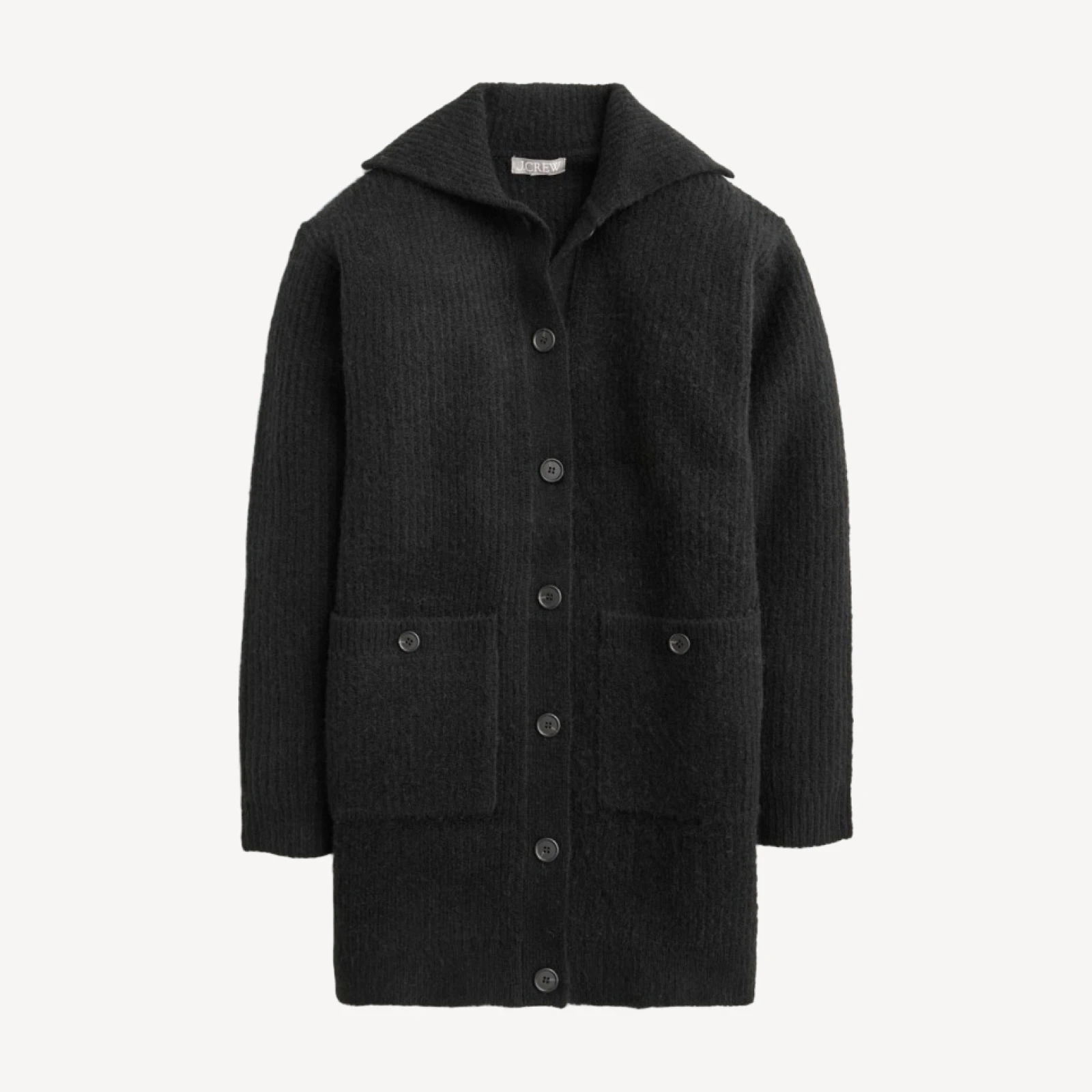 Long ribbed cardigan