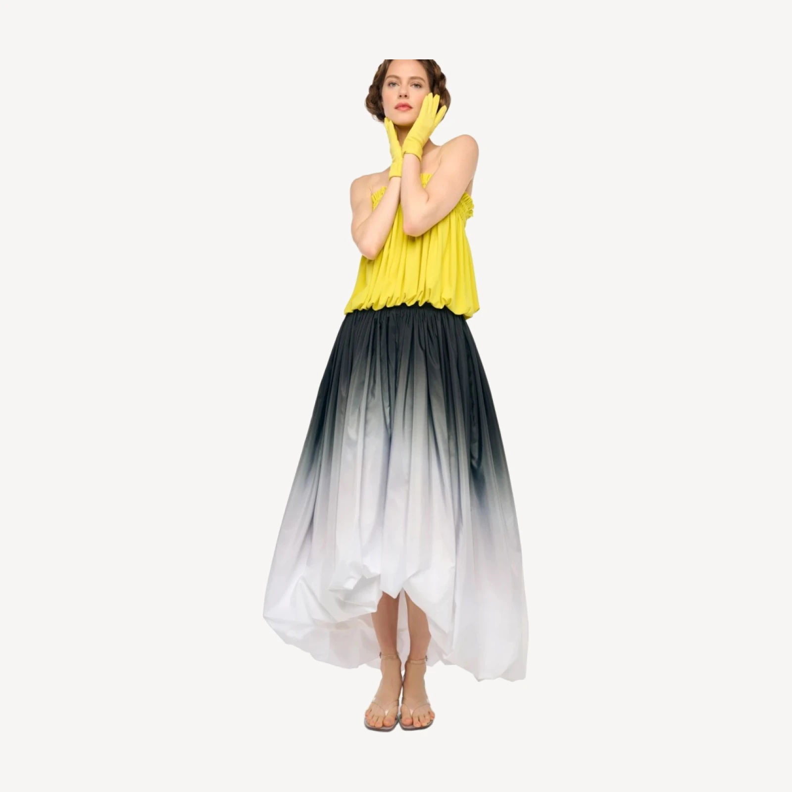 HI LOW BUBBLE SKIRT