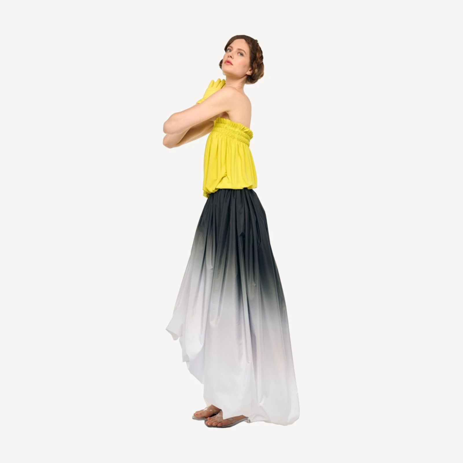 HI LOW BUBBLE SKIRT