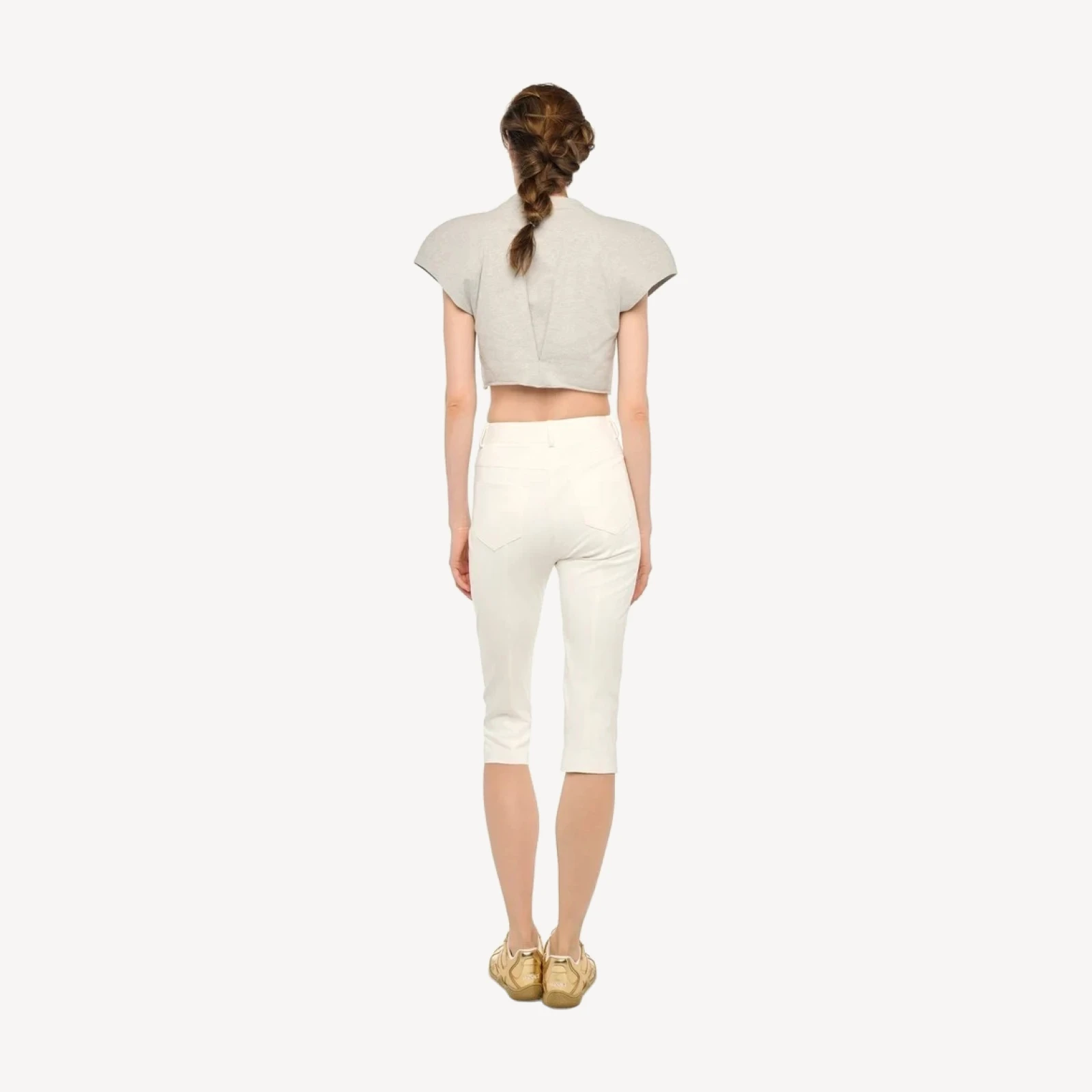 CAP SLEEVE BOMBER CROPPED TOP