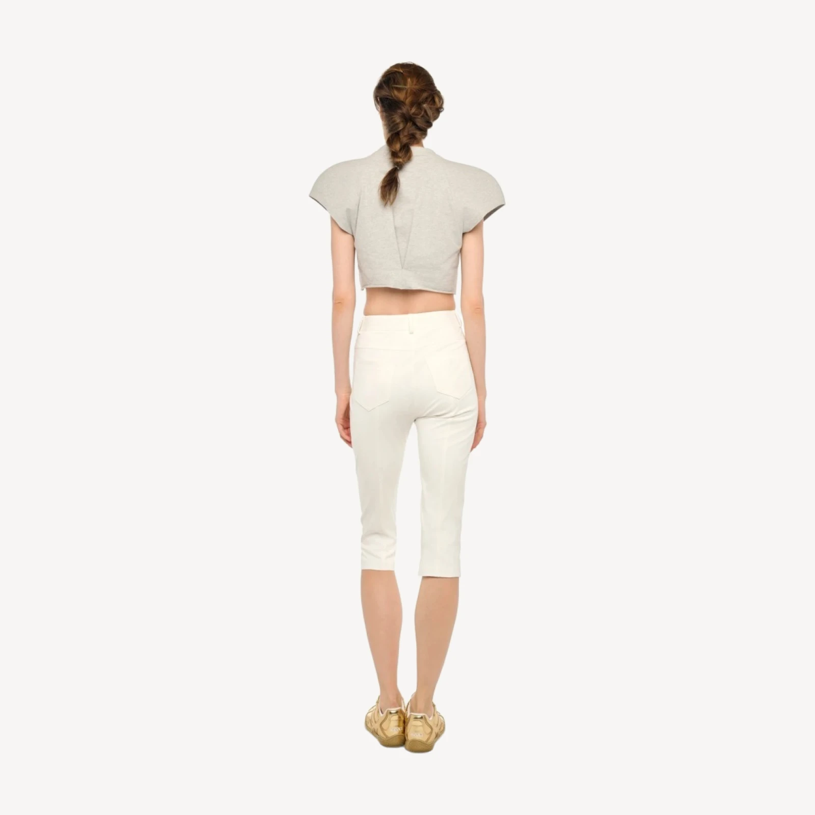 CAP SLEEVE BOMBER CROPPED TOP