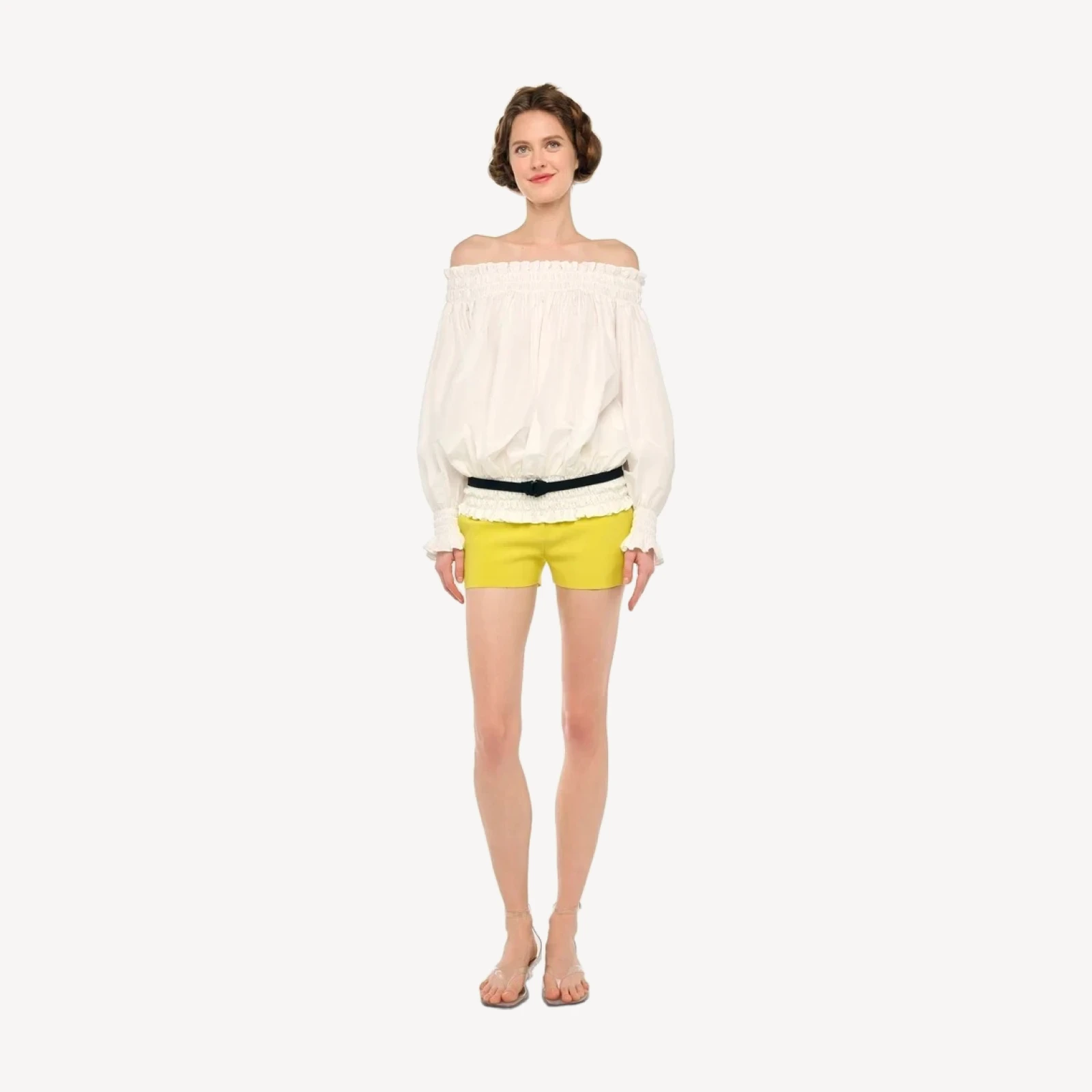 LONG SLEEVE PEASANT TOP