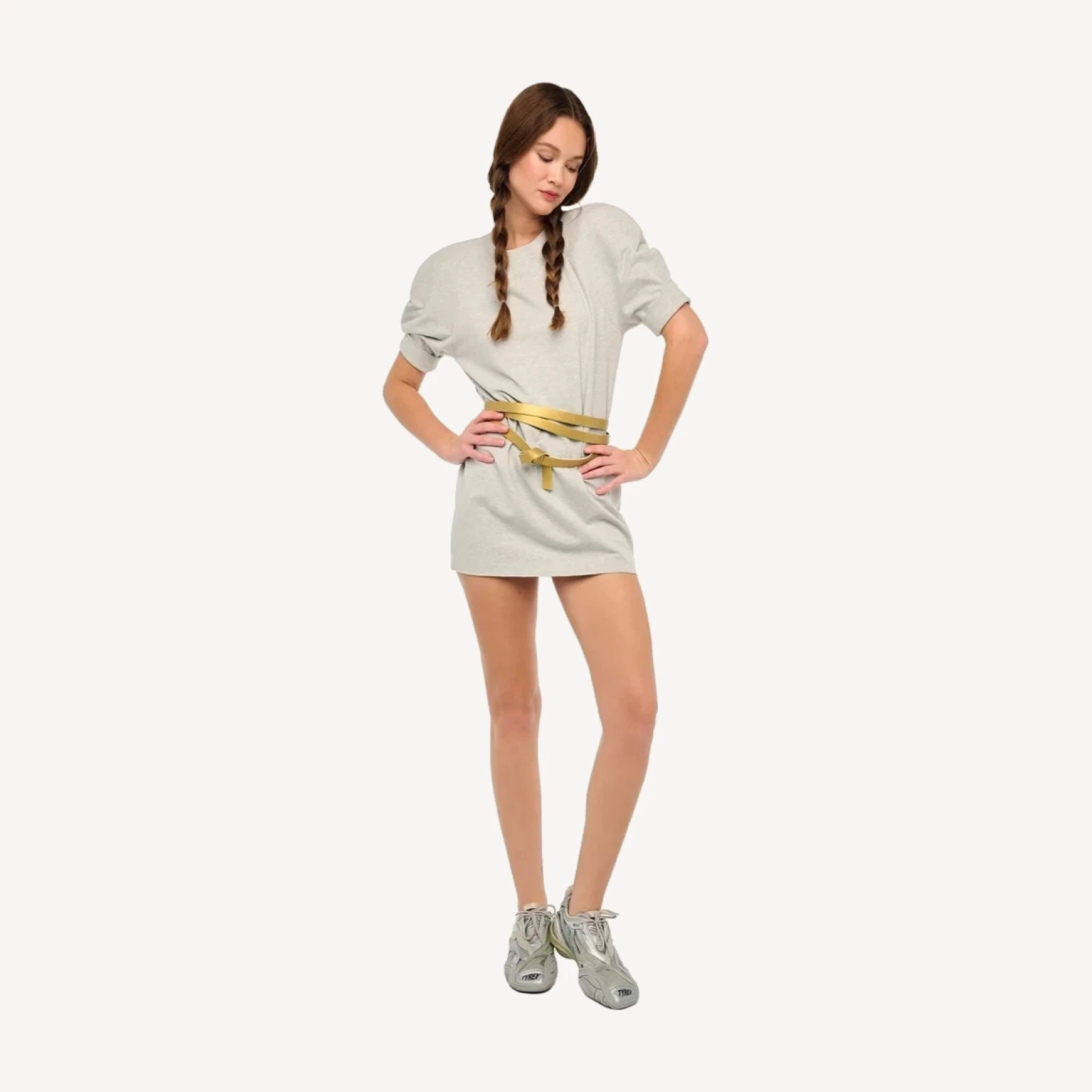 SHORT SLEEVE BOMBER 1980S MINI DRESS