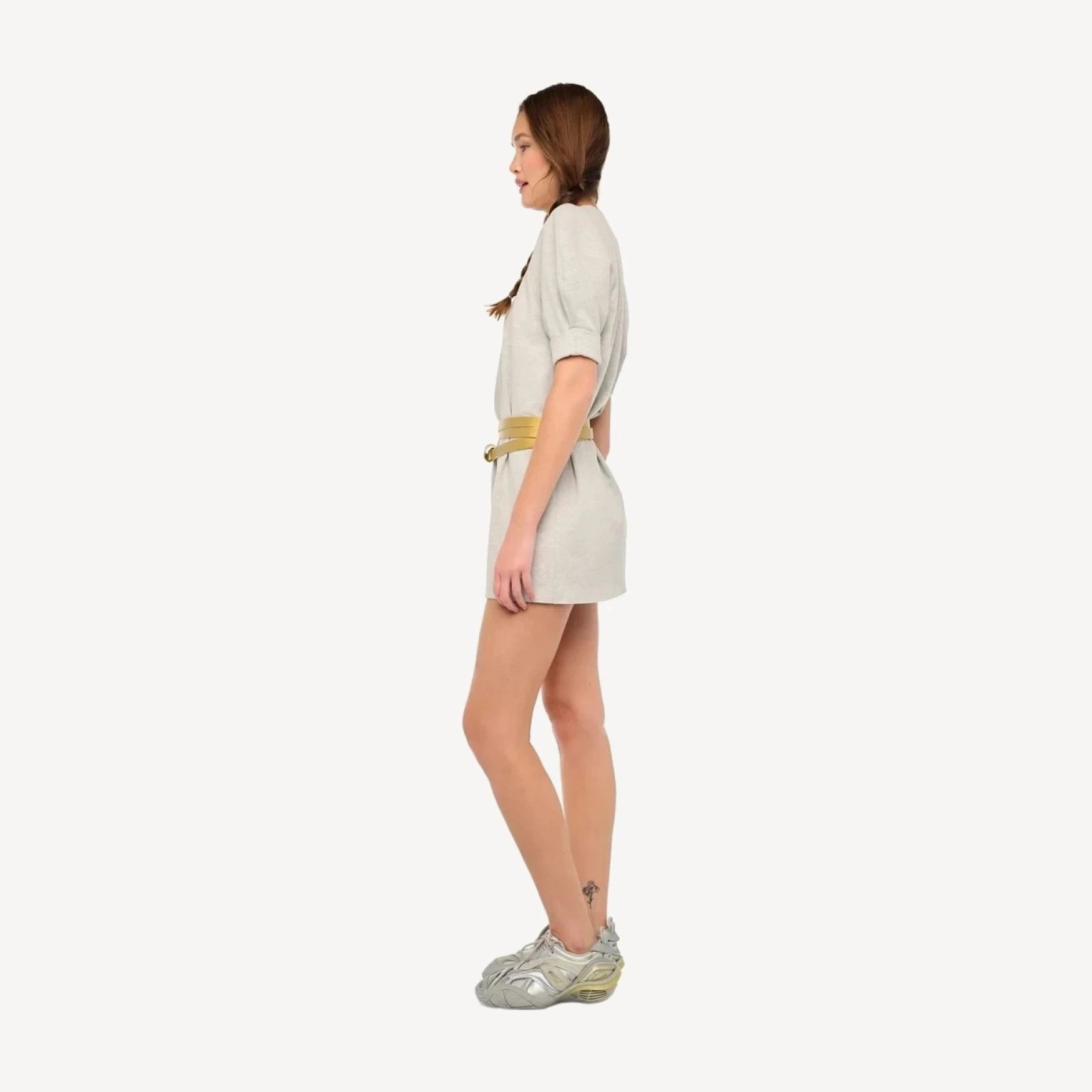 SHORT SLEEVE BOMBER 1980S MINI DRESS
