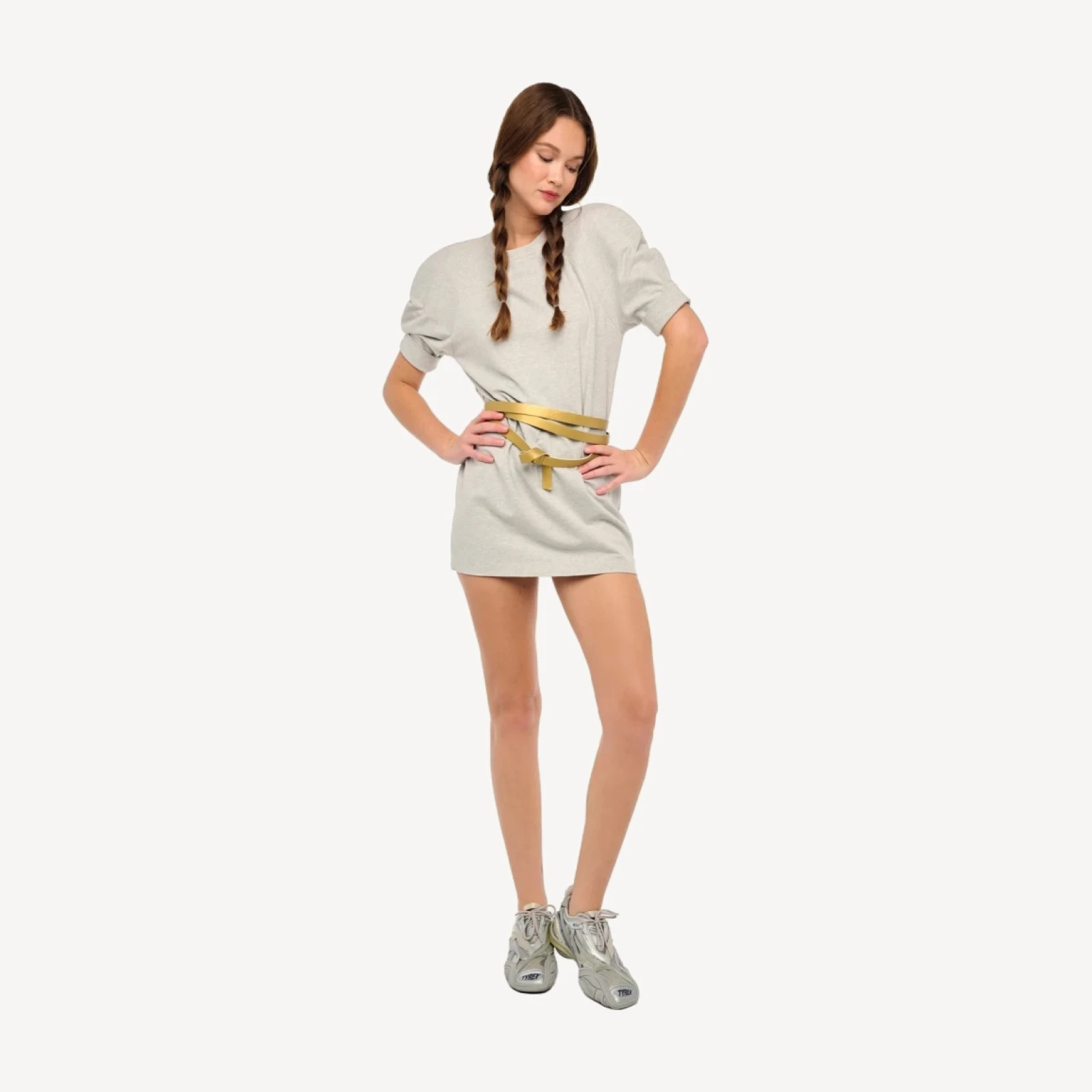 SHORT SLEEVE BOMBER 1980S MINI DRESS